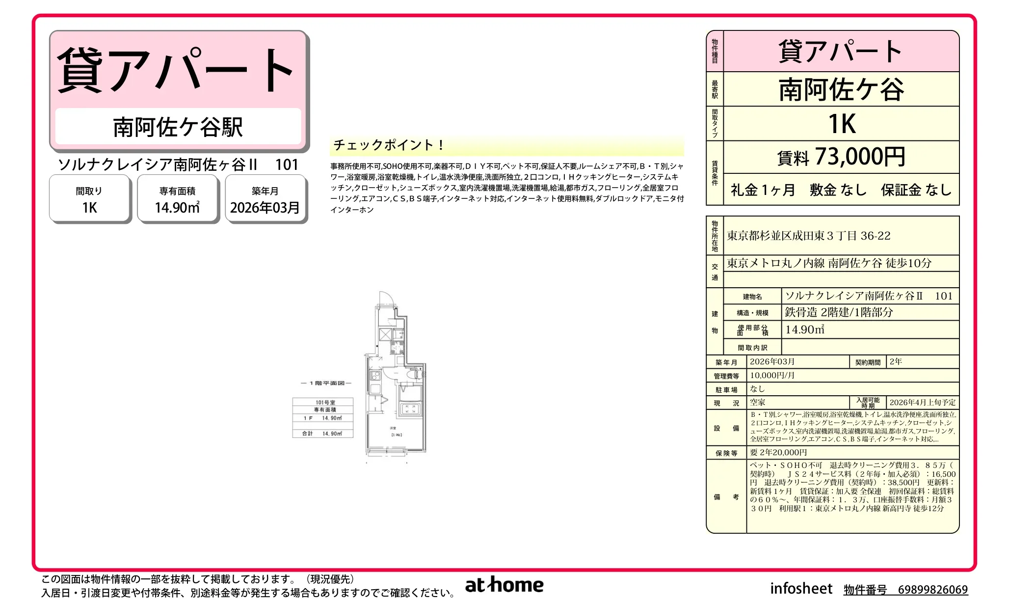 ソルナクレイシア南阿佐ヶ谷Ⅱ 0