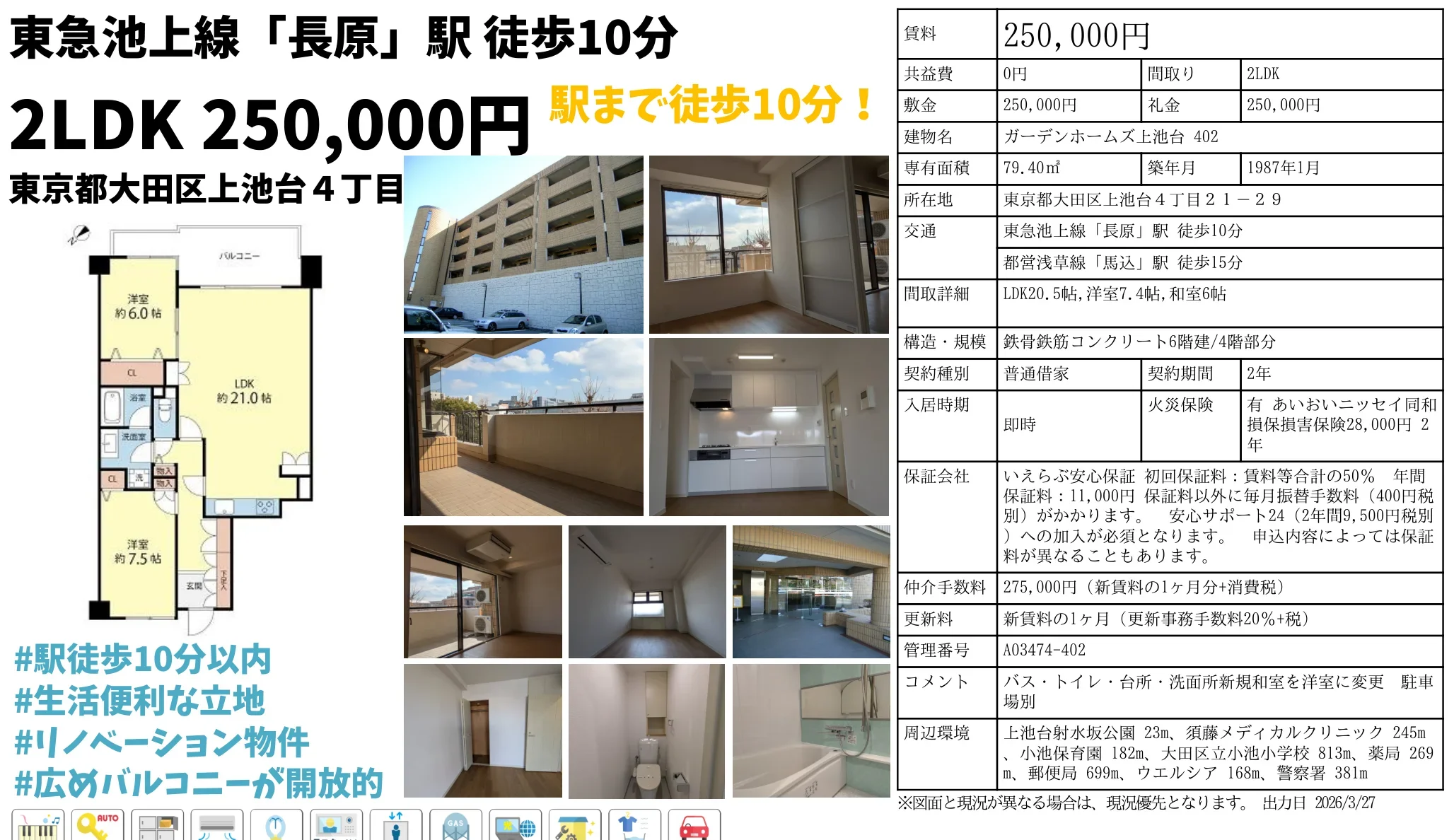 ガーデンホームズ上池台 402 402 0