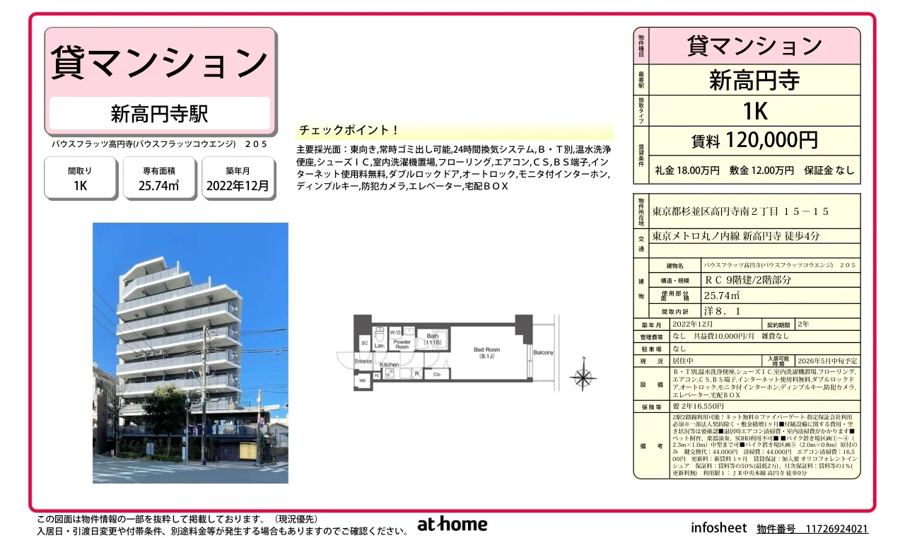 バウスフラッツ高円寺 0