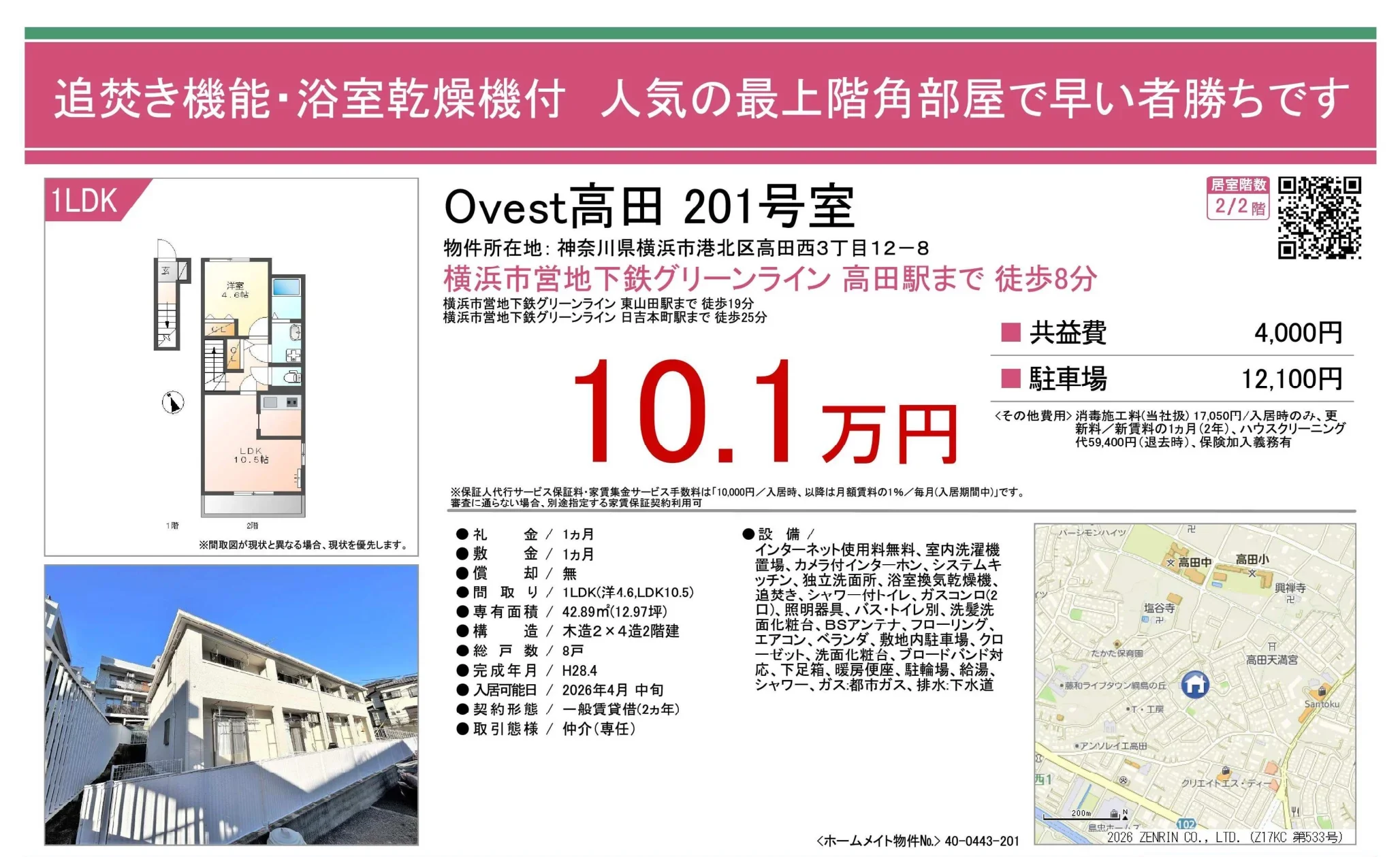 Ovest高田 201号室 201号 0