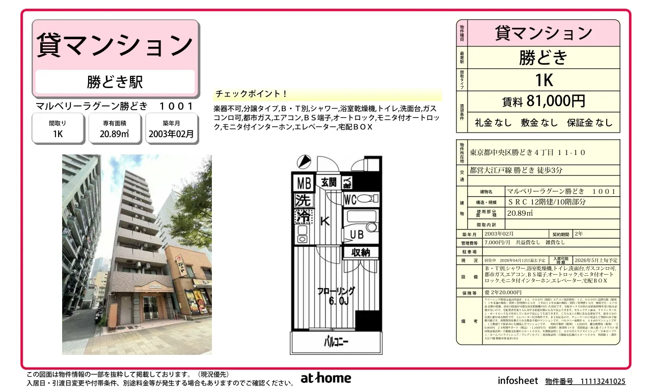 マルベリーラグーン勝どき 0