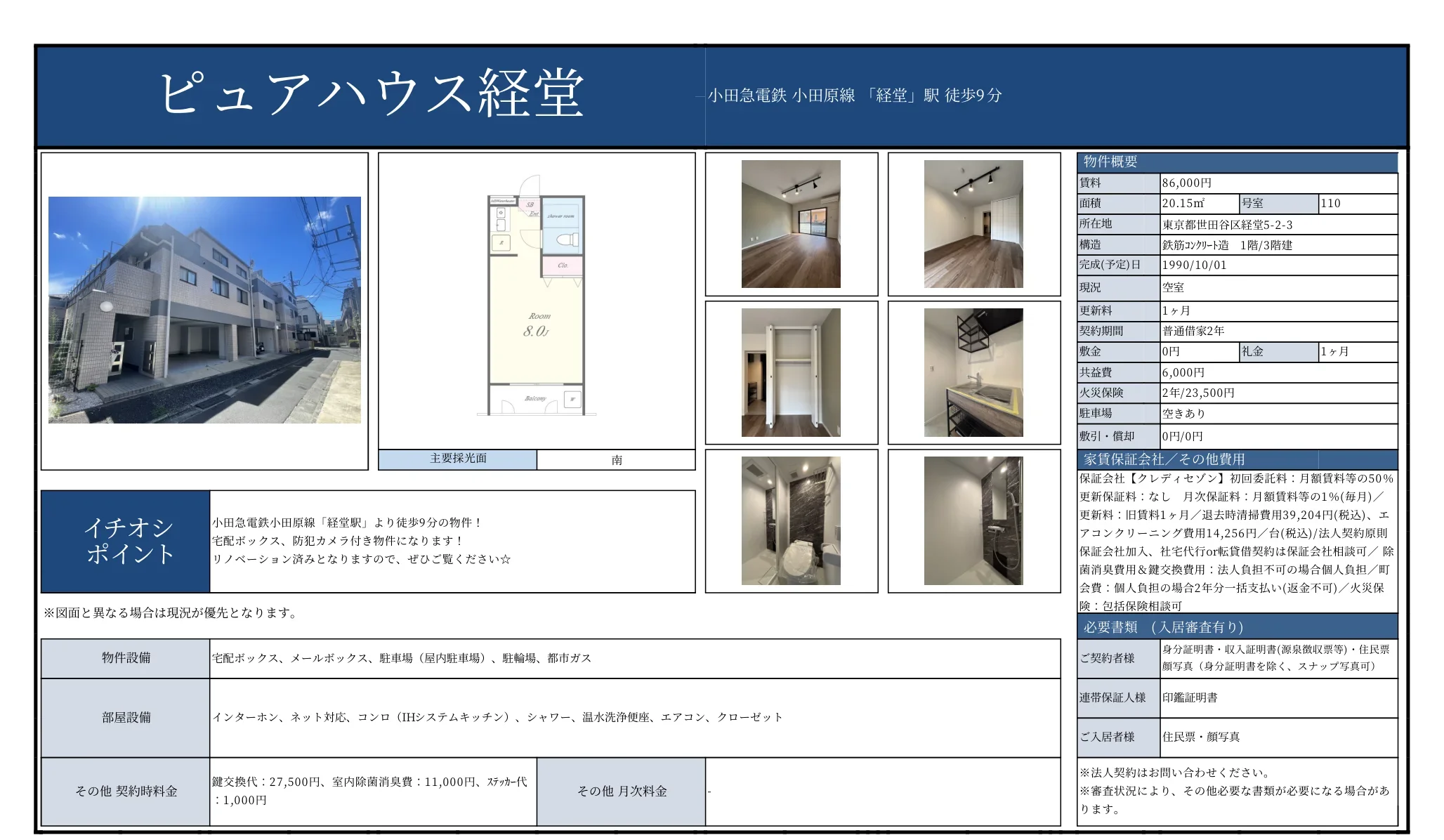 ピュアハウス経堂 110号 0