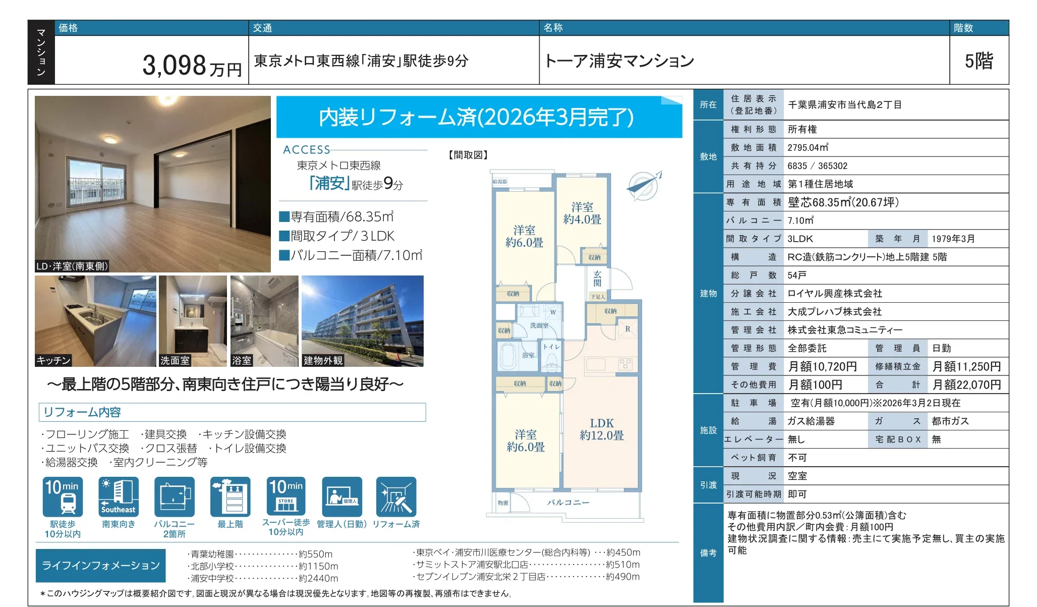 トーア浦安マンション 5号 0