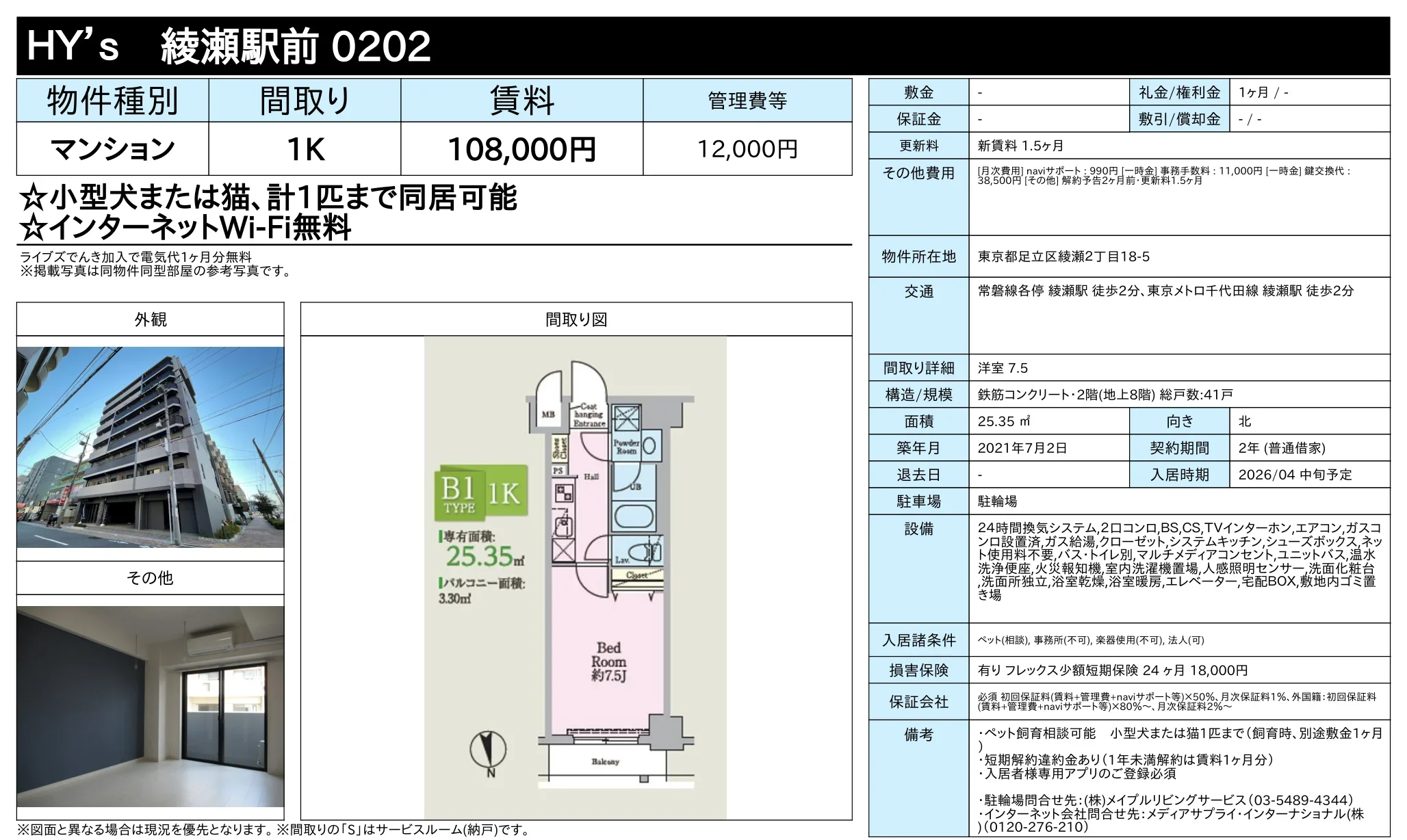 HY's 綾瀬駅前 0202 0202 0
