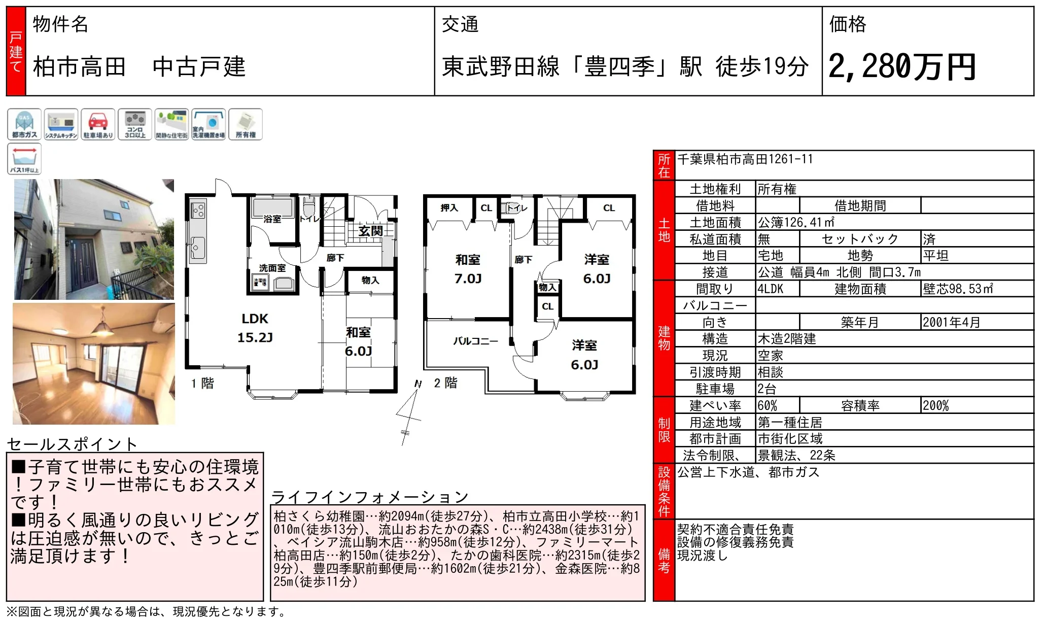 柏市高田 中古戸建 0