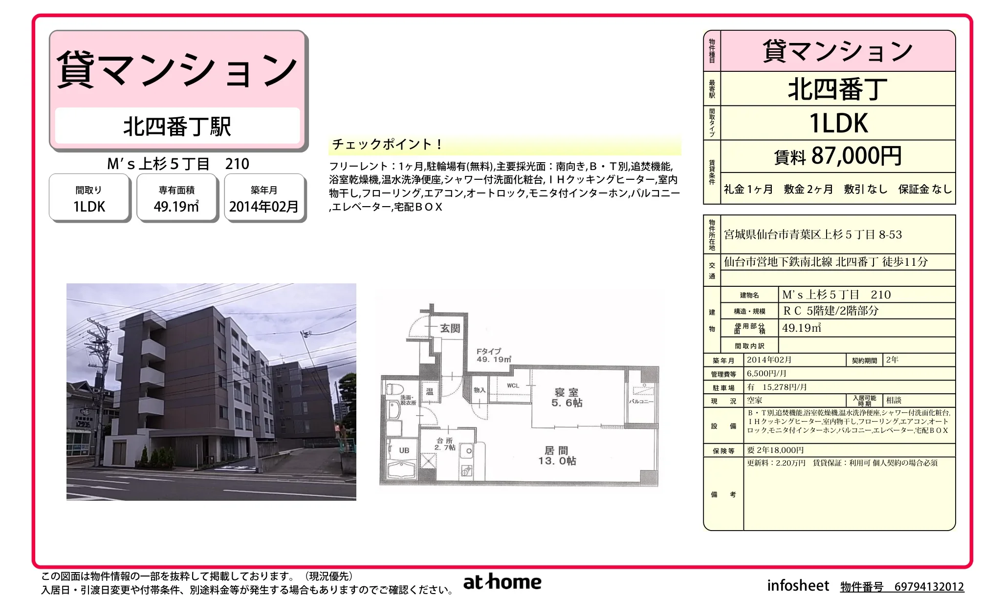 Ｍ’ｓ上杉５丁目 0