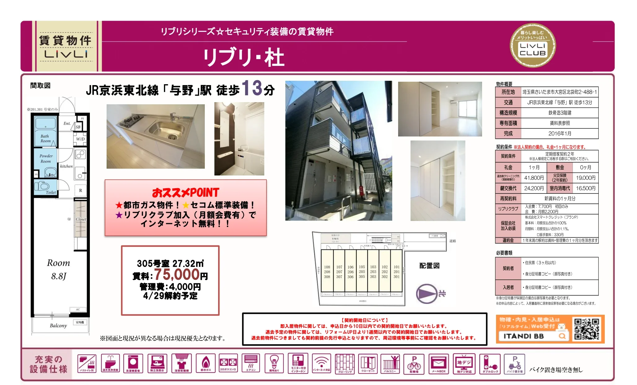 リブリ・杜 305号 0