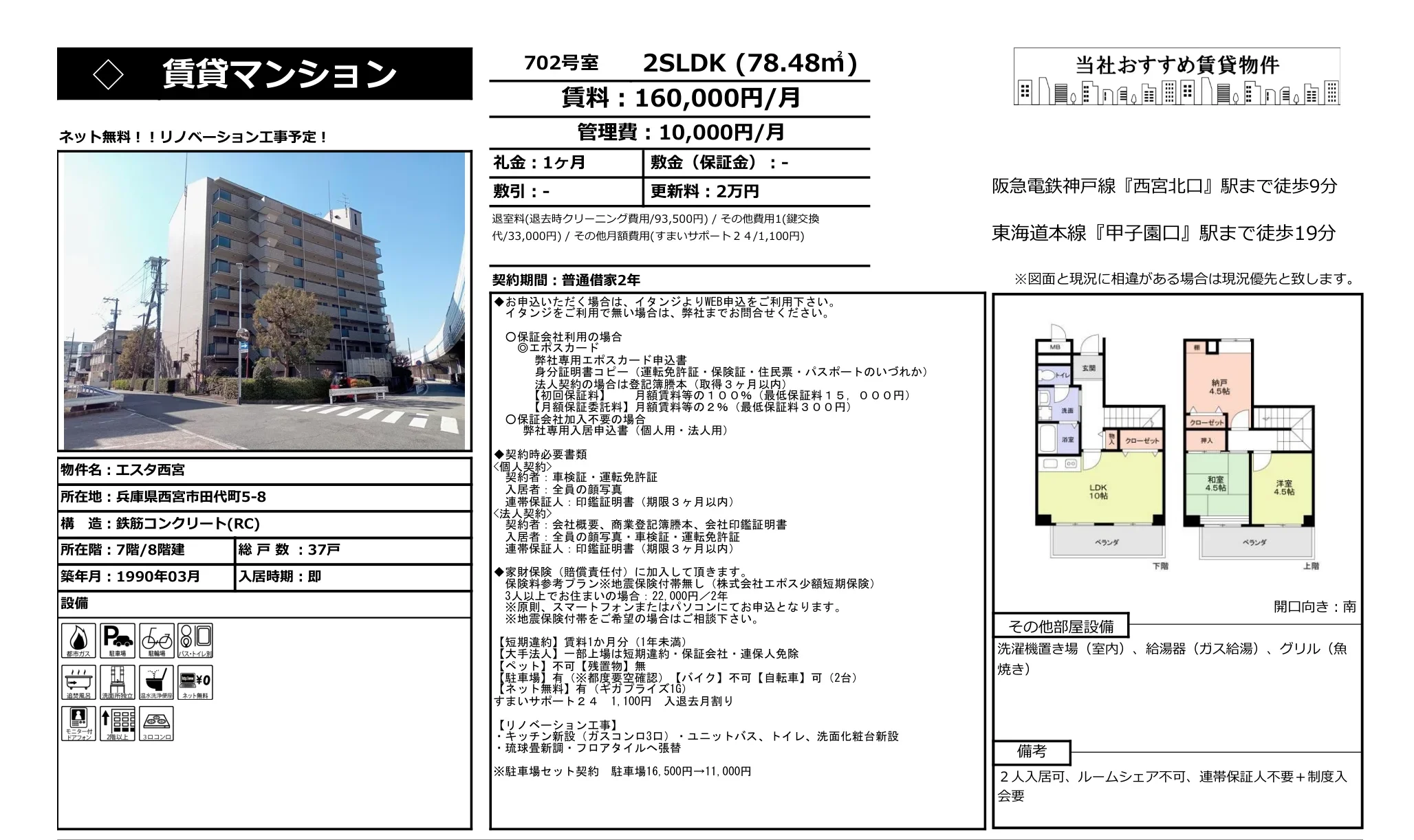 エスタ西宮 702号 0