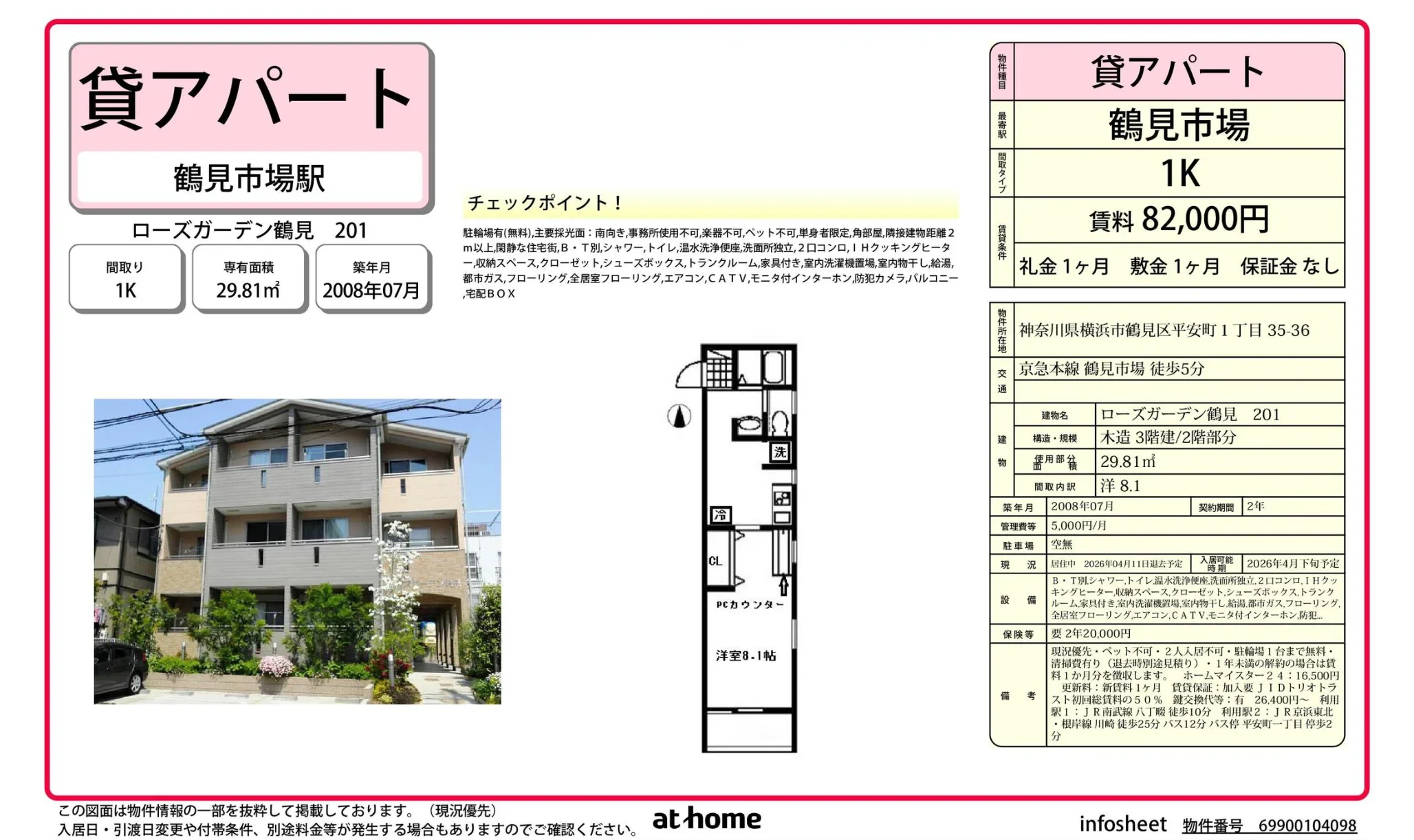 ローズガーデン鶴見 201 201号 0