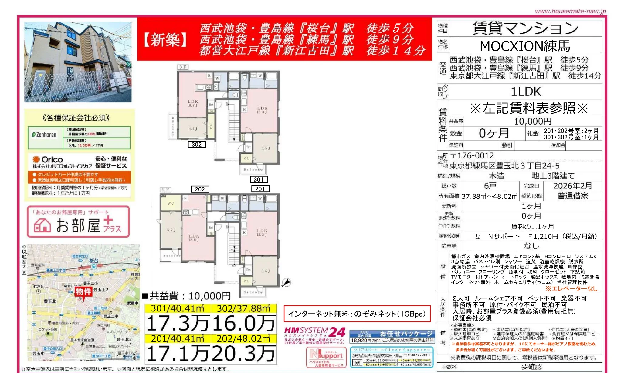 MOCXION練馬 301号室 0