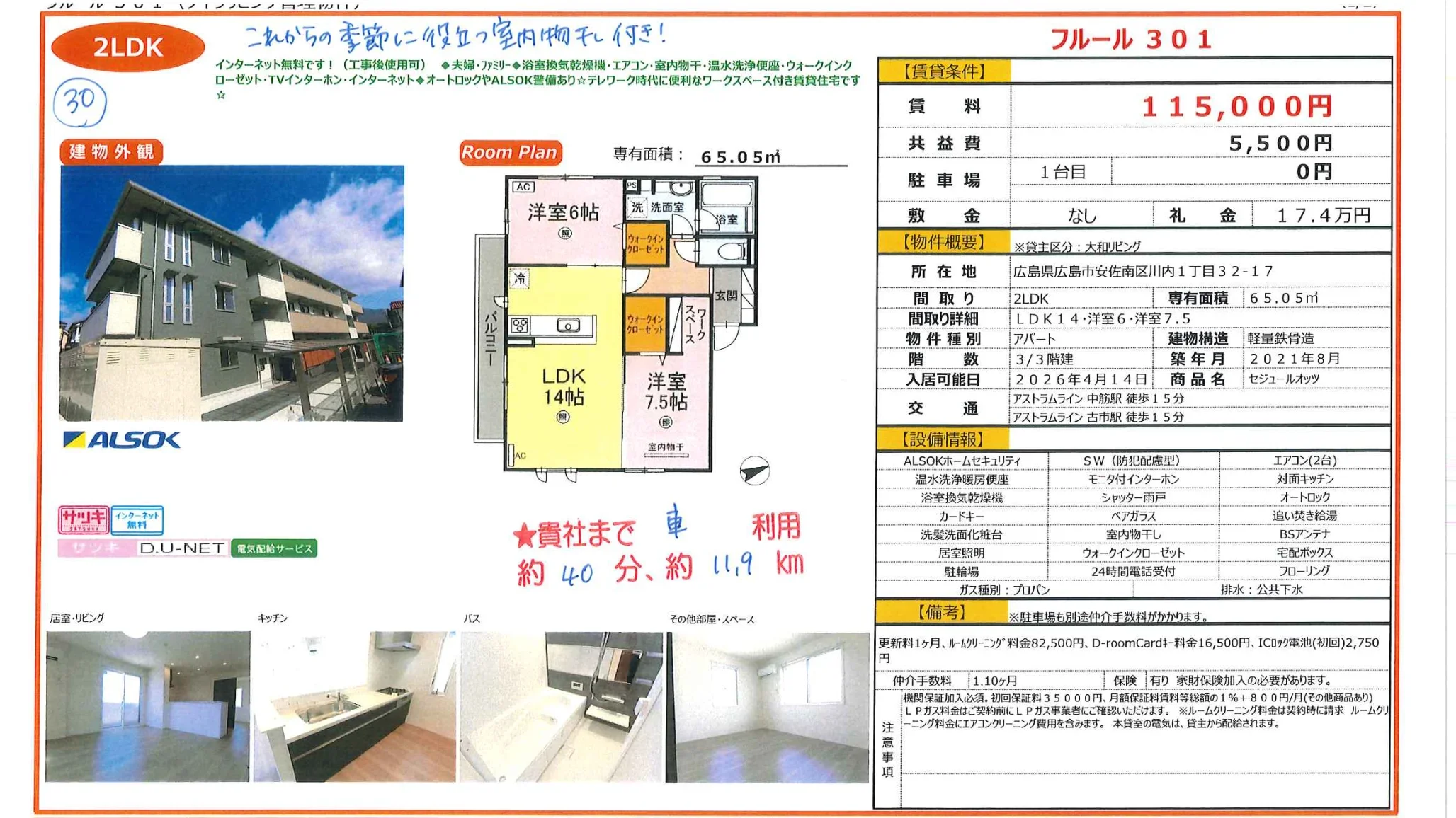 フルール 301号 0