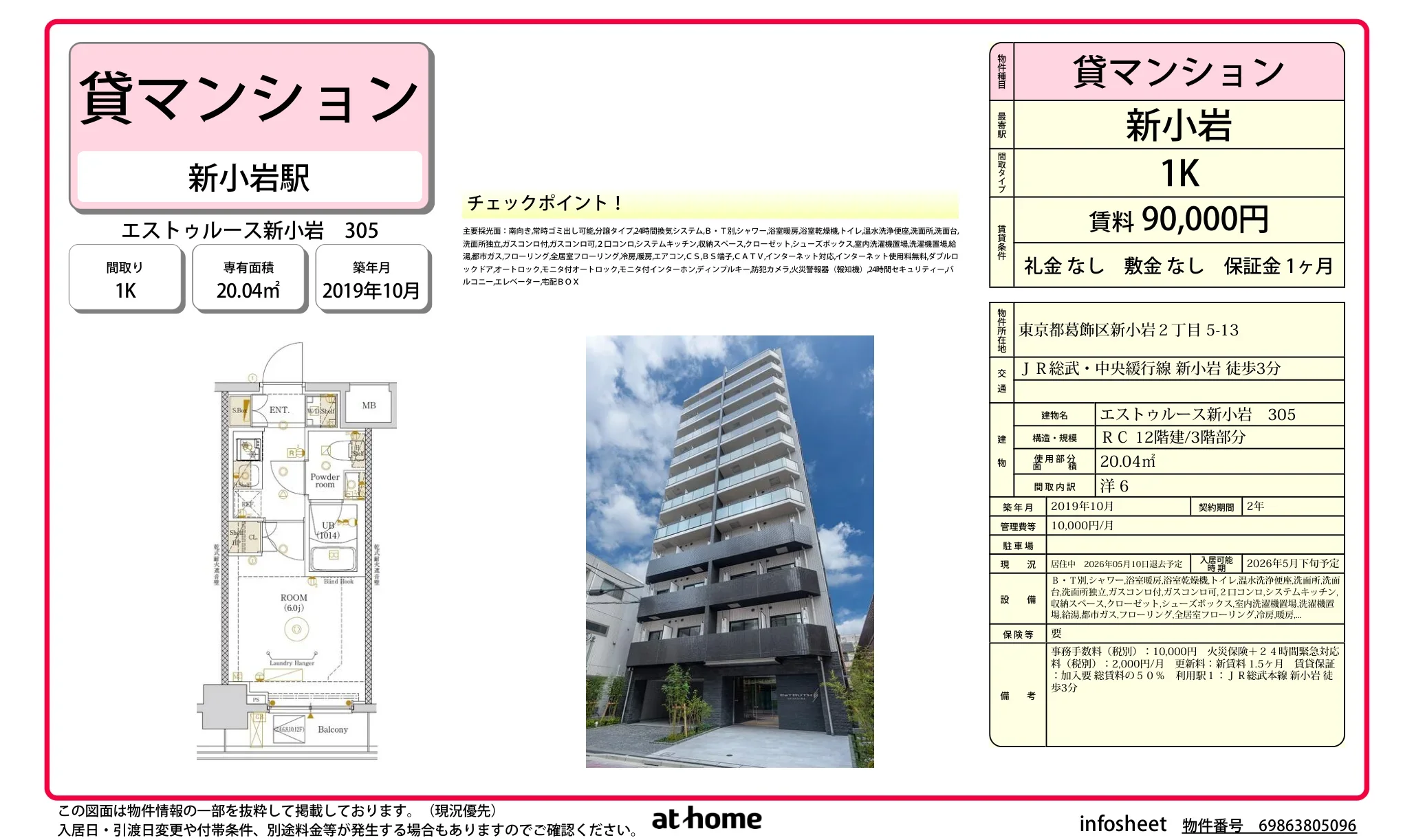 エストゥルース新小岩 0