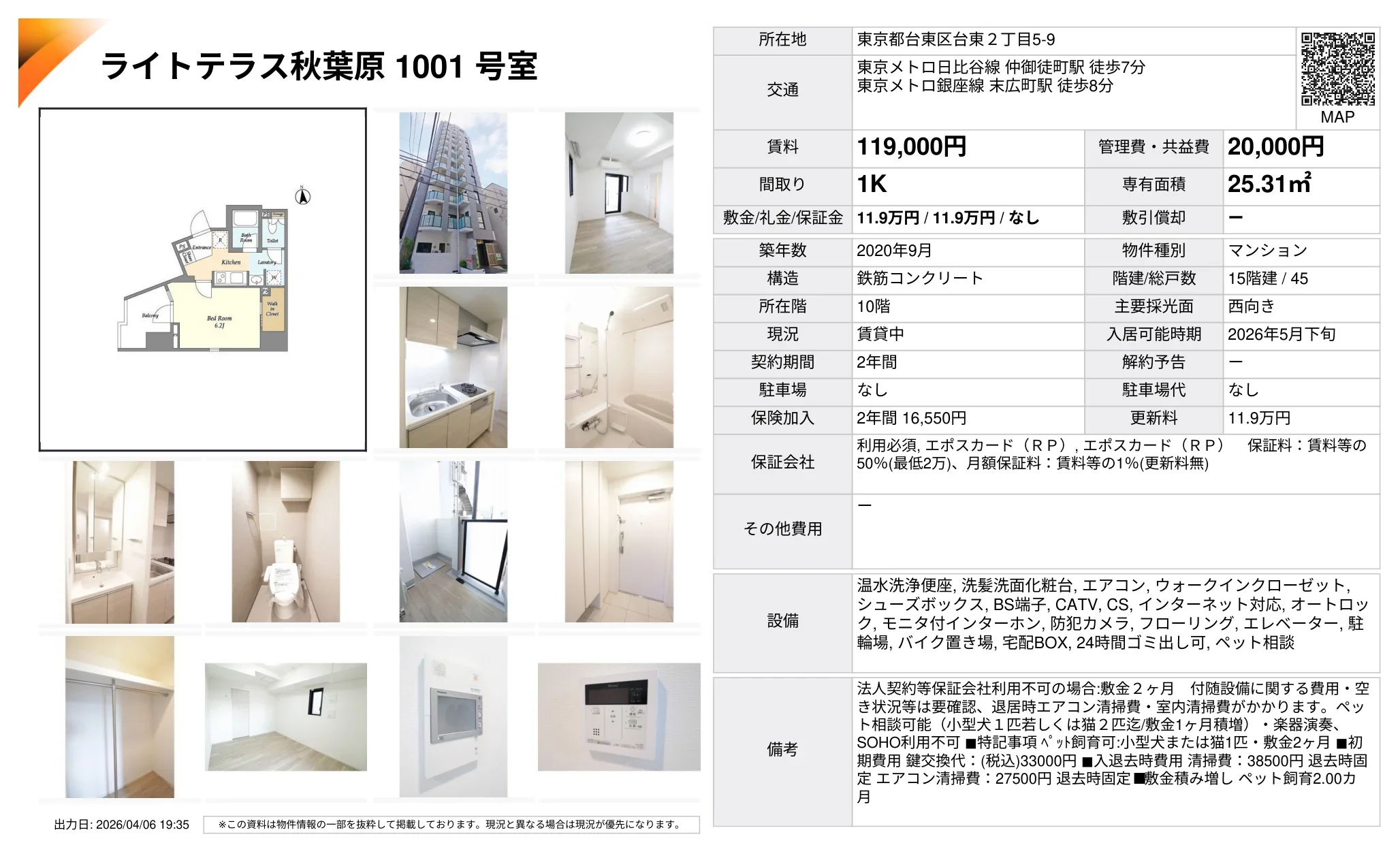 ライトテラス秋葉原 1001号 0