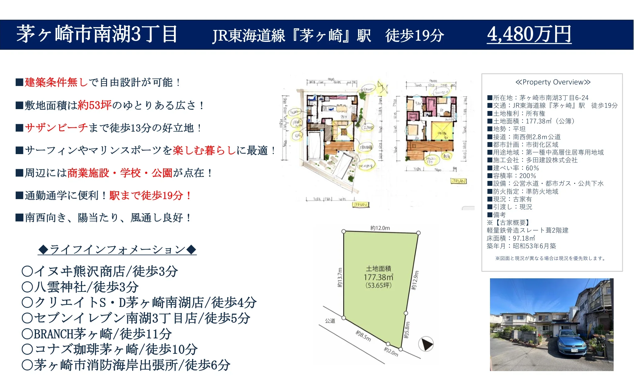 茅ヶ崎市南湖3丁目 0