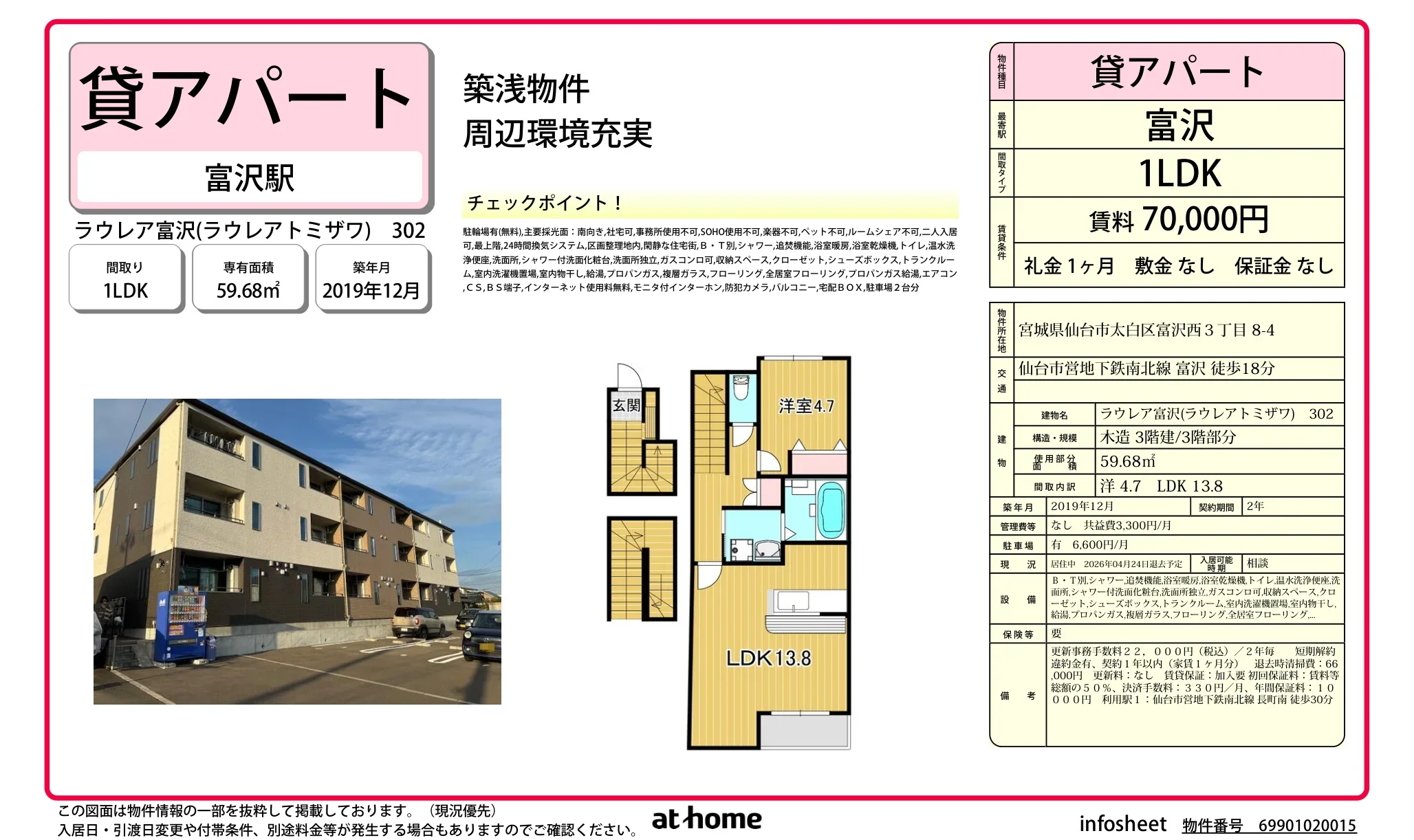 ラウレア富沢 0