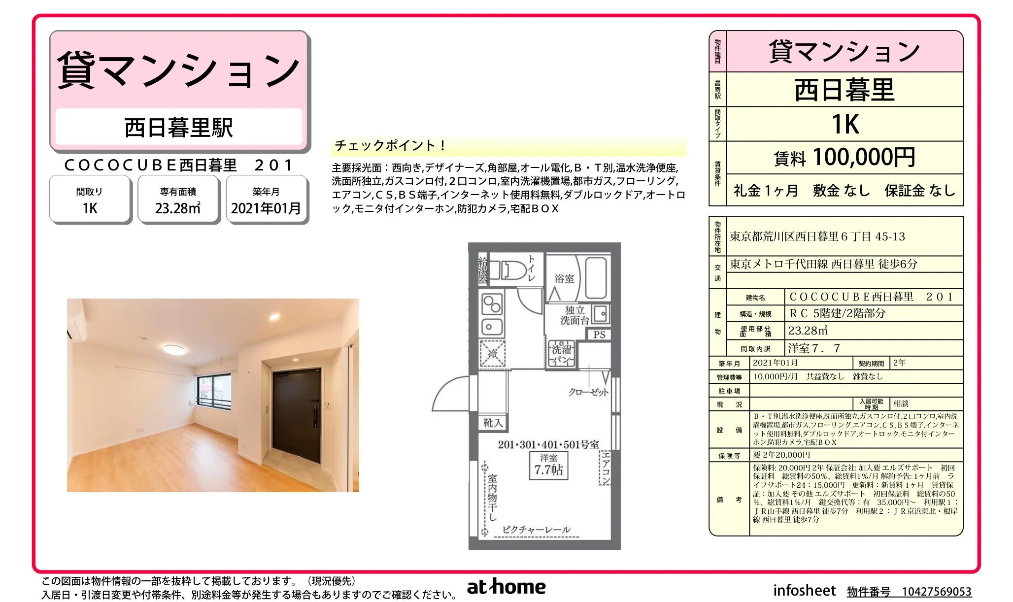ＣＯＣＯＣＵＢＥ西日暮里 0