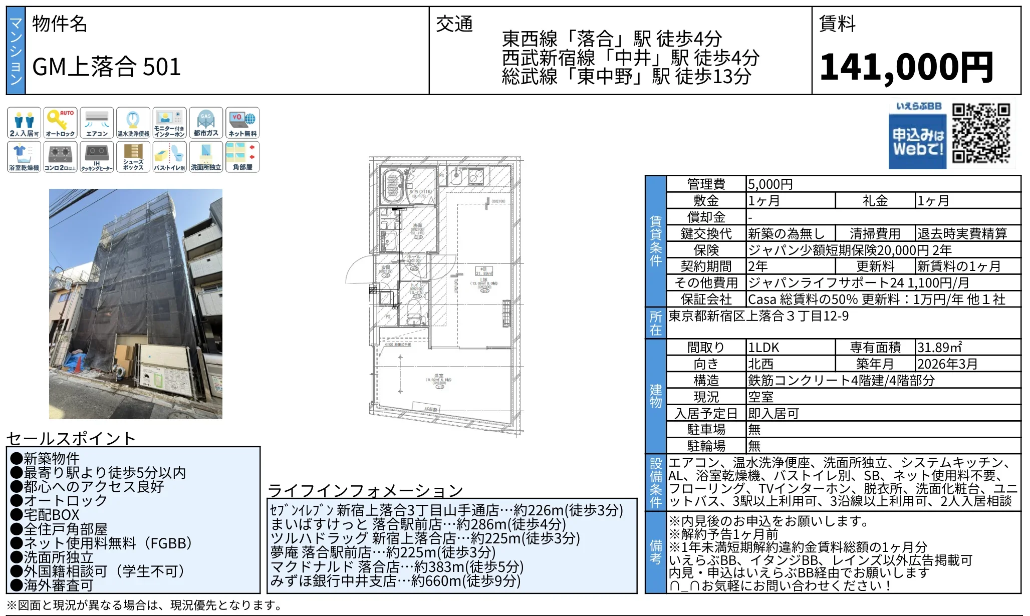 GM上落合 501 501号 0
