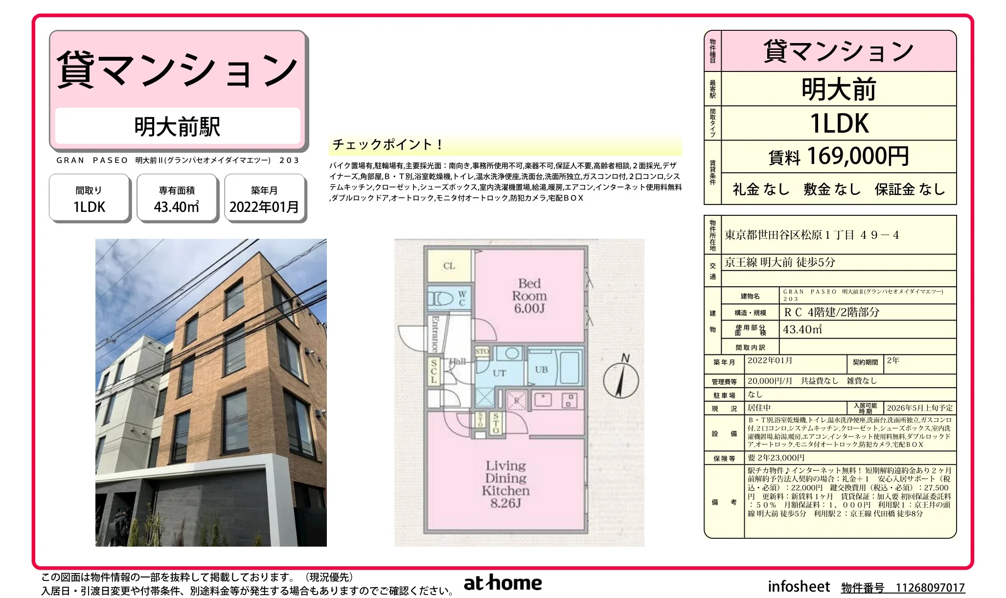 ＧＲＡＮ　ＰＡＳＥＯ　明大前Ⅱ 0