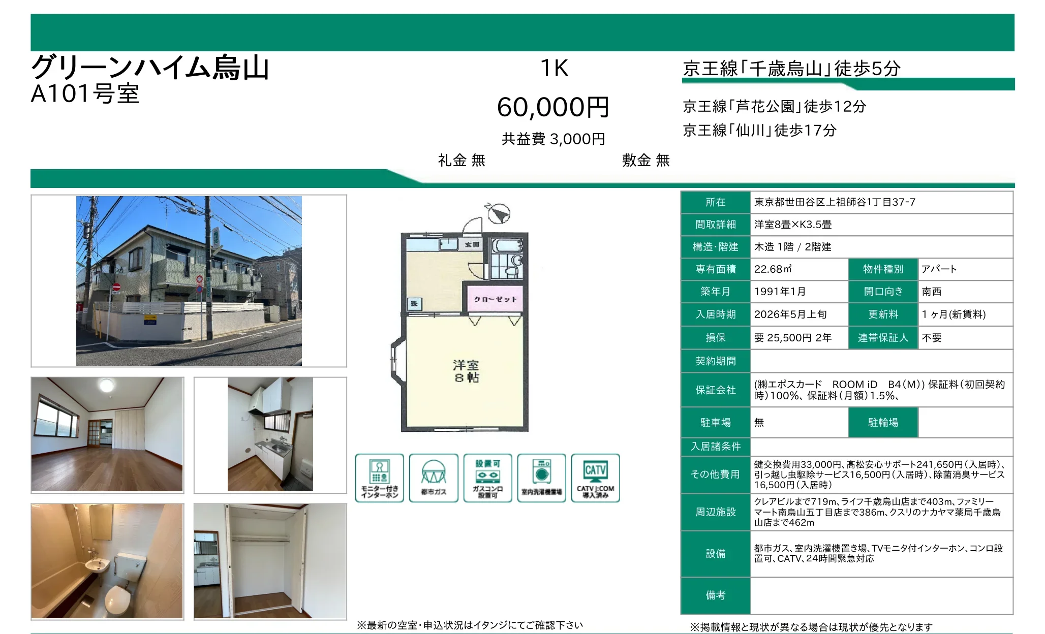 グリーンハイム烏山 0