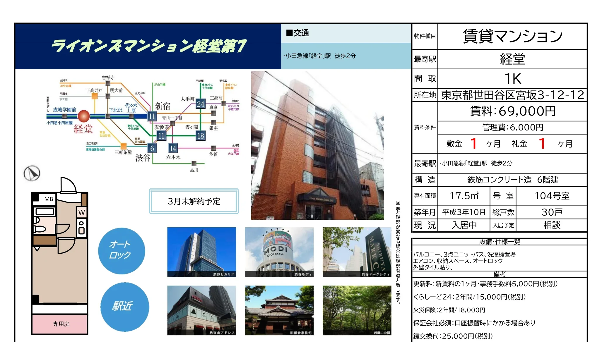 ライオンズマンション経営第7 104号室 0