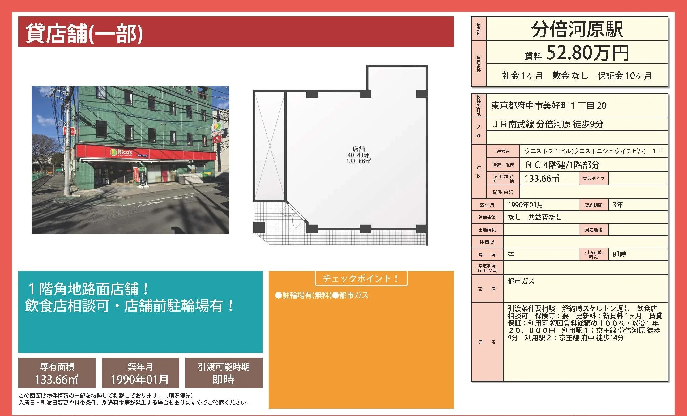 ウエスト21ビル 1F 0