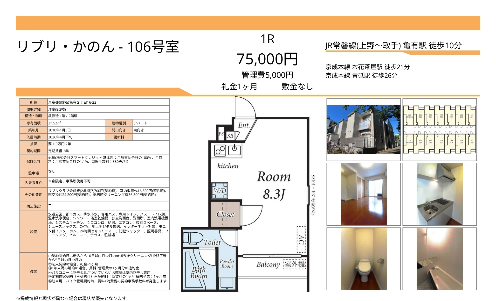 リブリ・かのん 106号 0