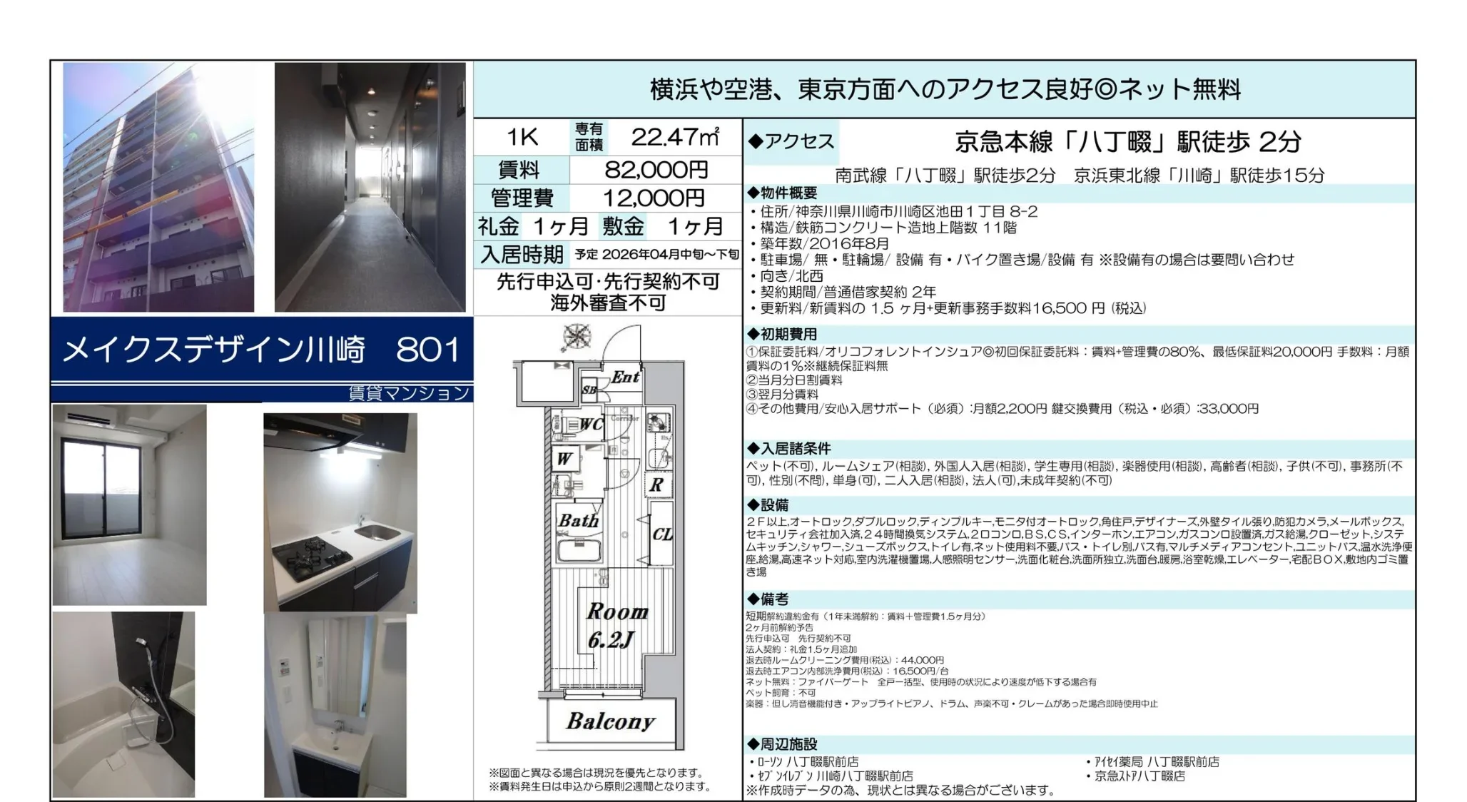 メイクスデザイン川崎 801 801号 0