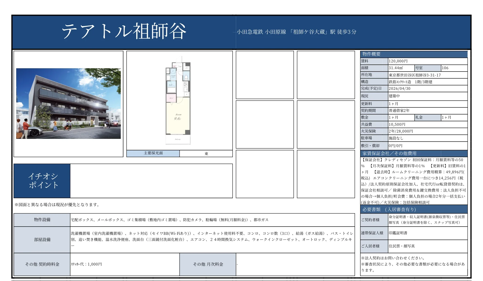 テアトル祖師谷 106号 0