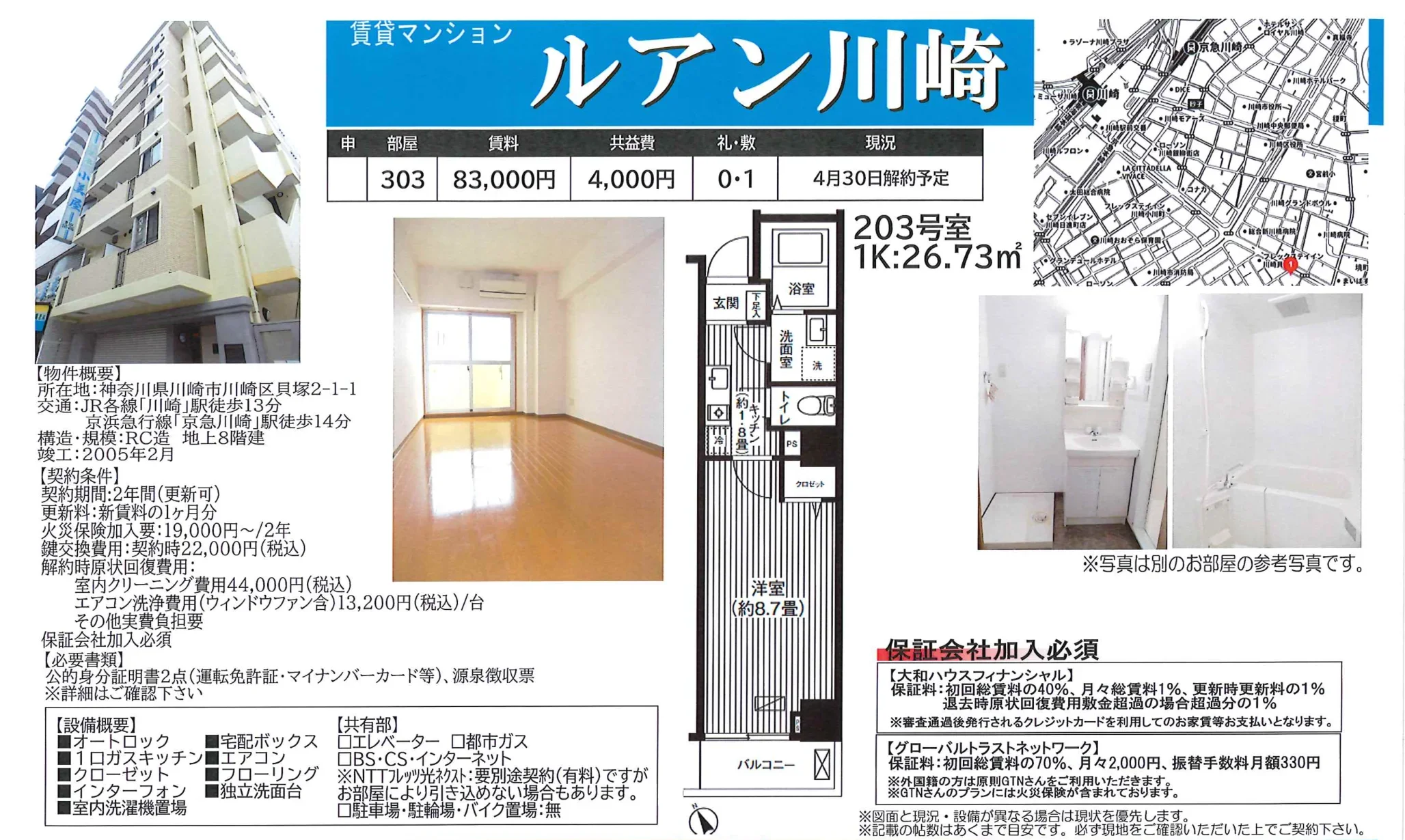 ルアン川崎 203号 0