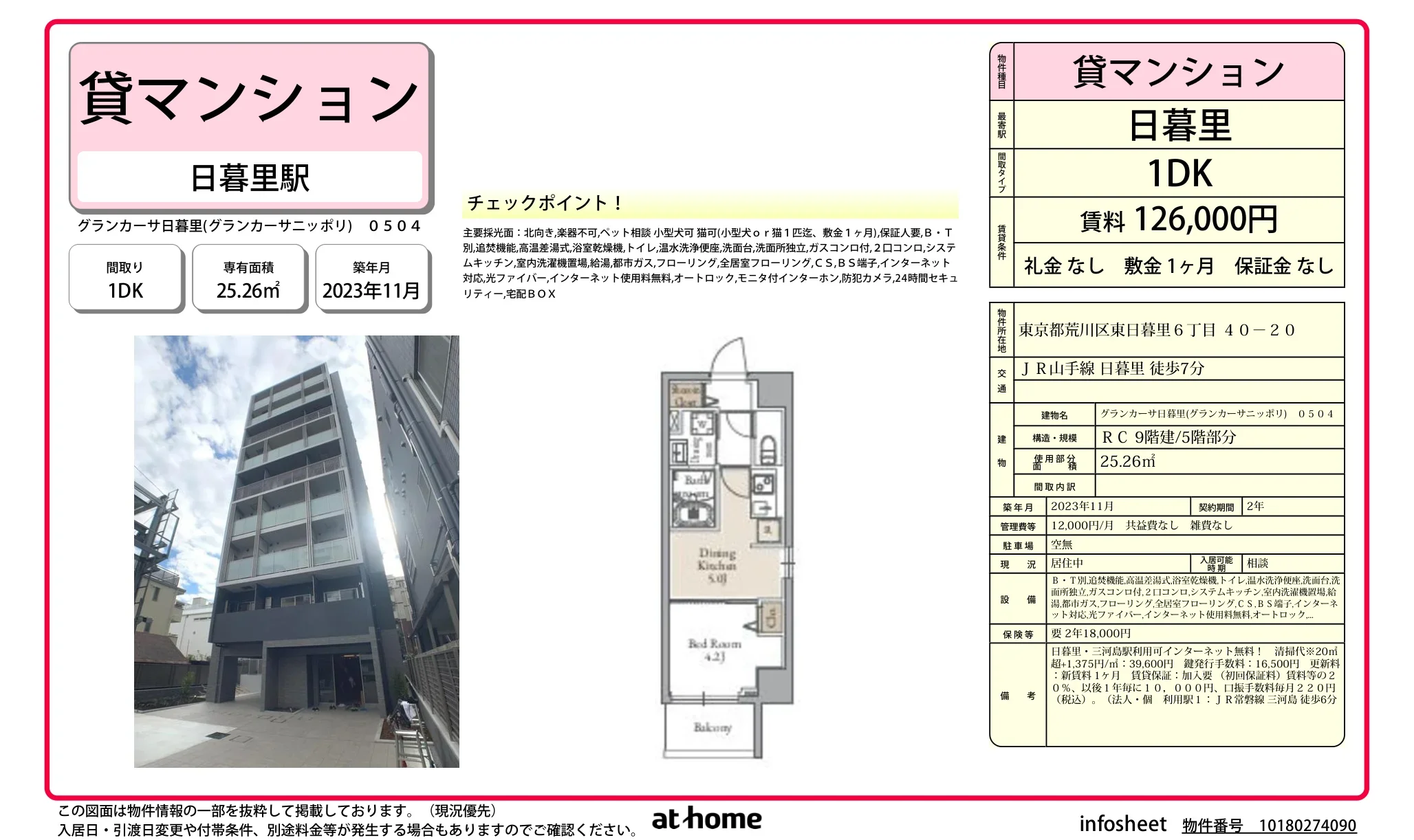 グランカーサ日暮里 0