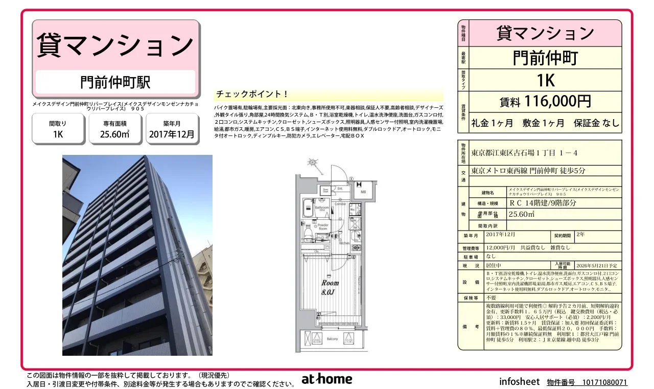 メイクスデザイン門前仲町リバープレイス 0