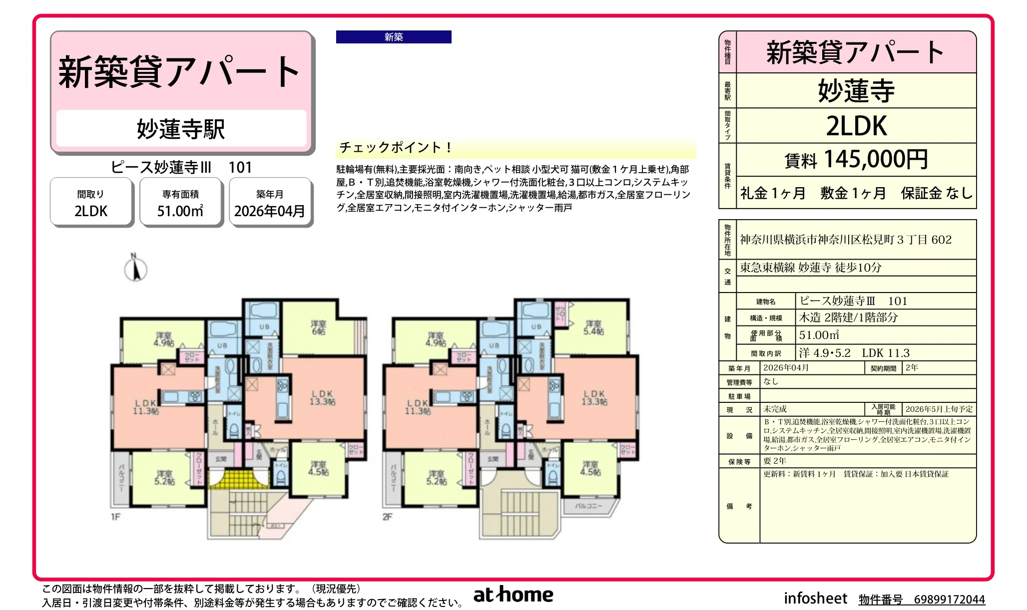 ピース妙蓮寺Ⅲ 0