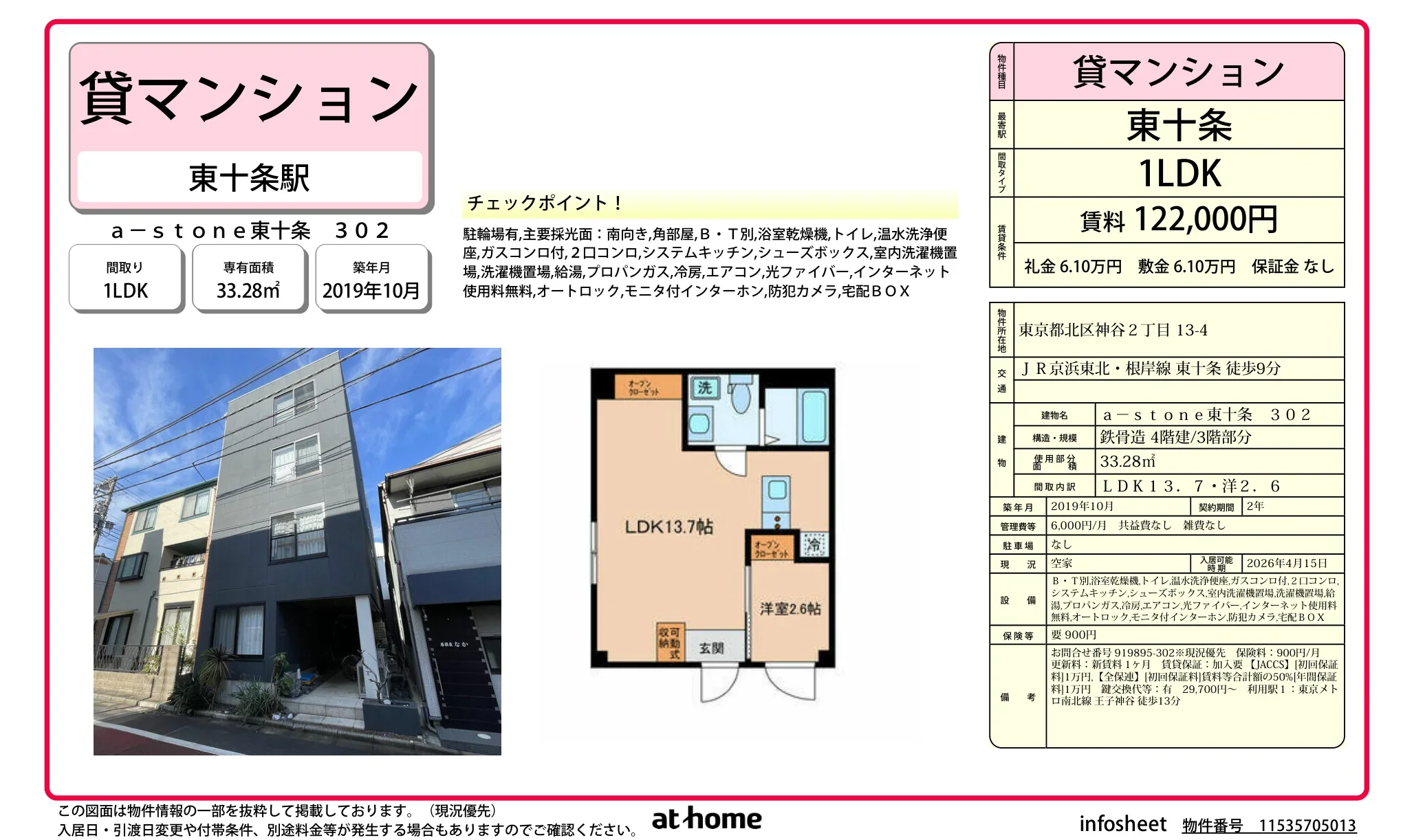 ａ－ｓｔｏｎｅ東十条 0