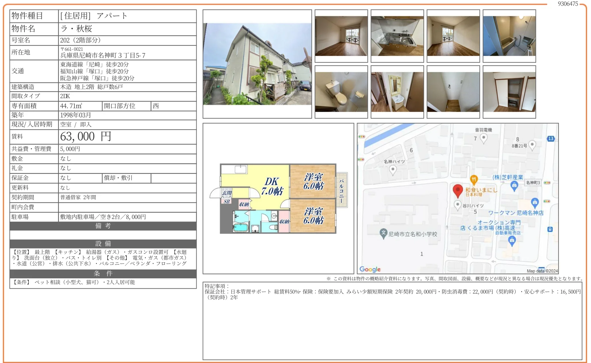 名神ハイツ 202号 0