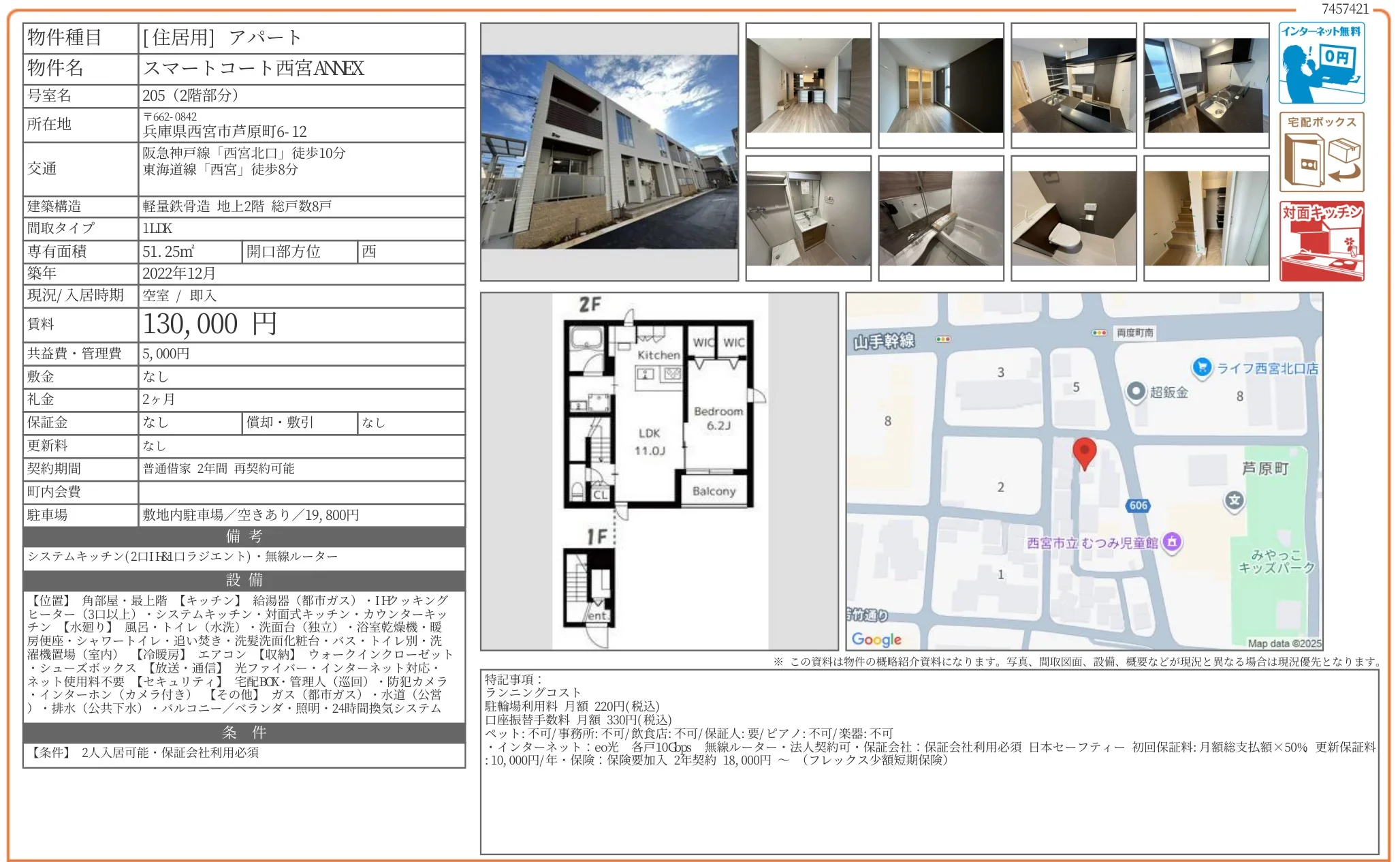 スマートコート西宮ANNEX 205号 0