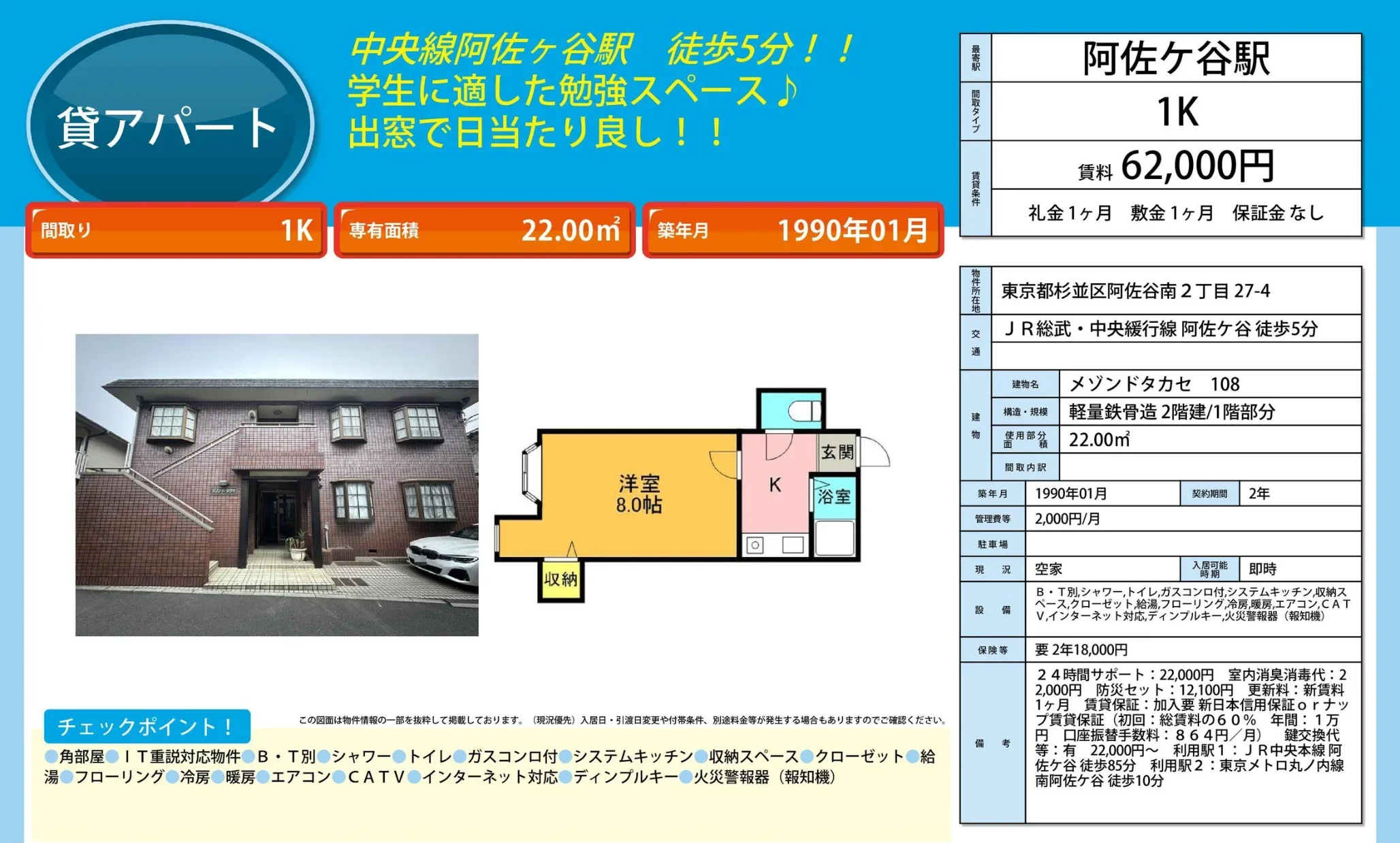 メゾンドタカセ 108 108 0