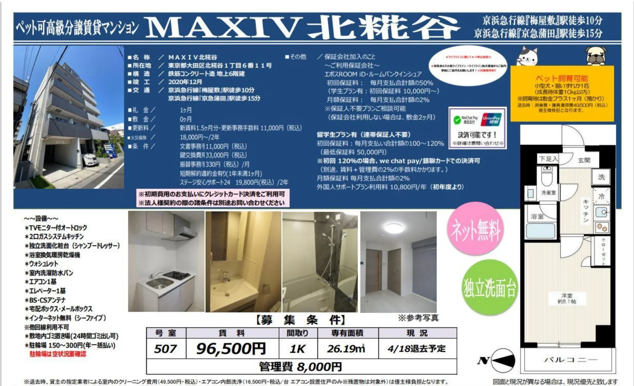 MAXIV北糀谷 1K 0