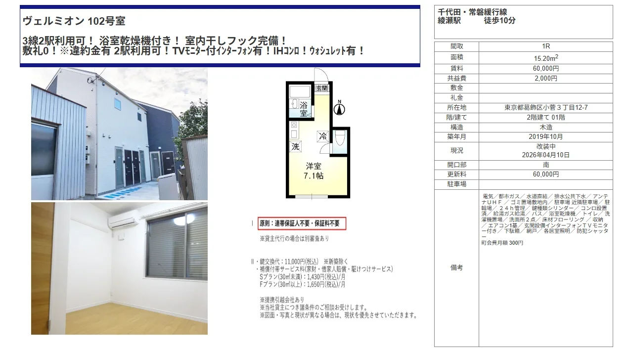 ヴェルミオン 102号 0