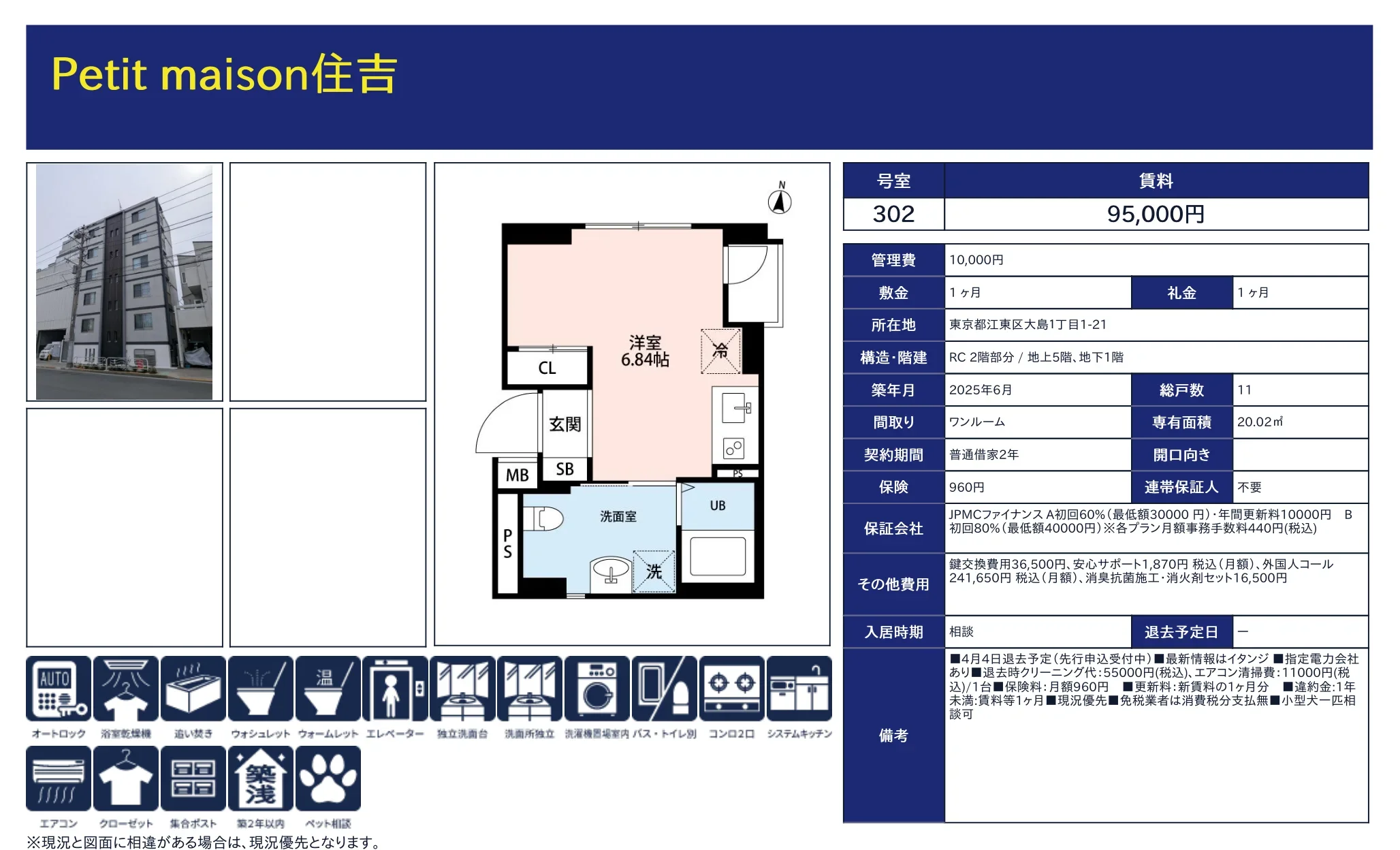 Petit maison 住吉 302号 0