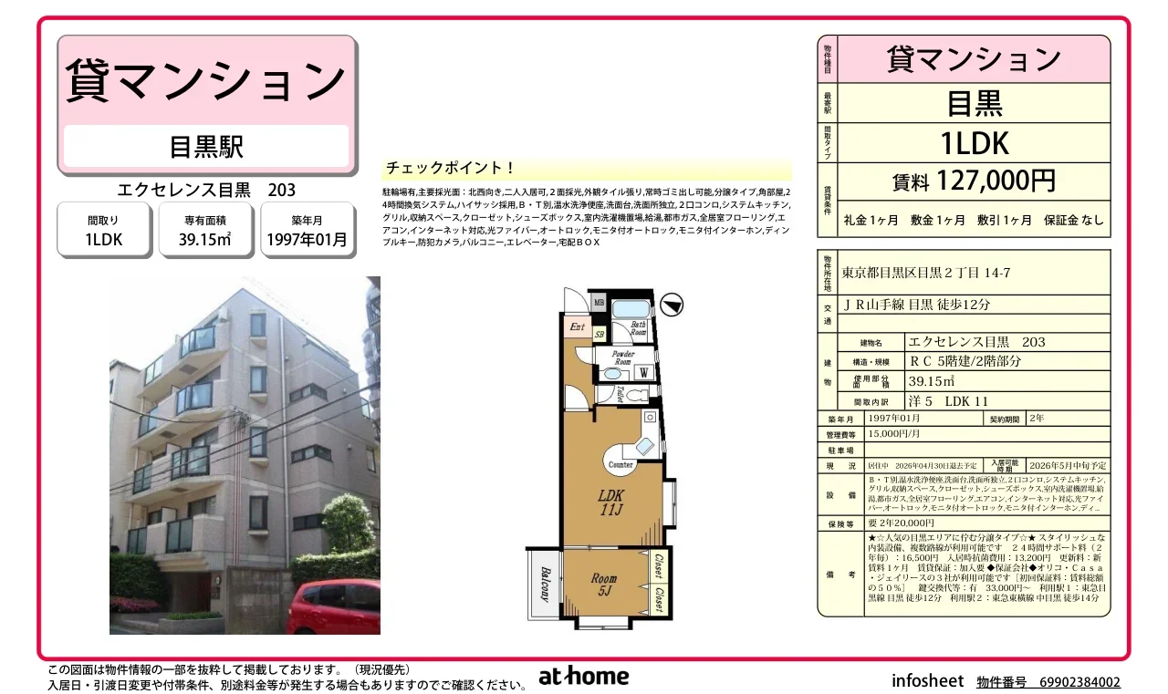 エクセレンス目黒 0