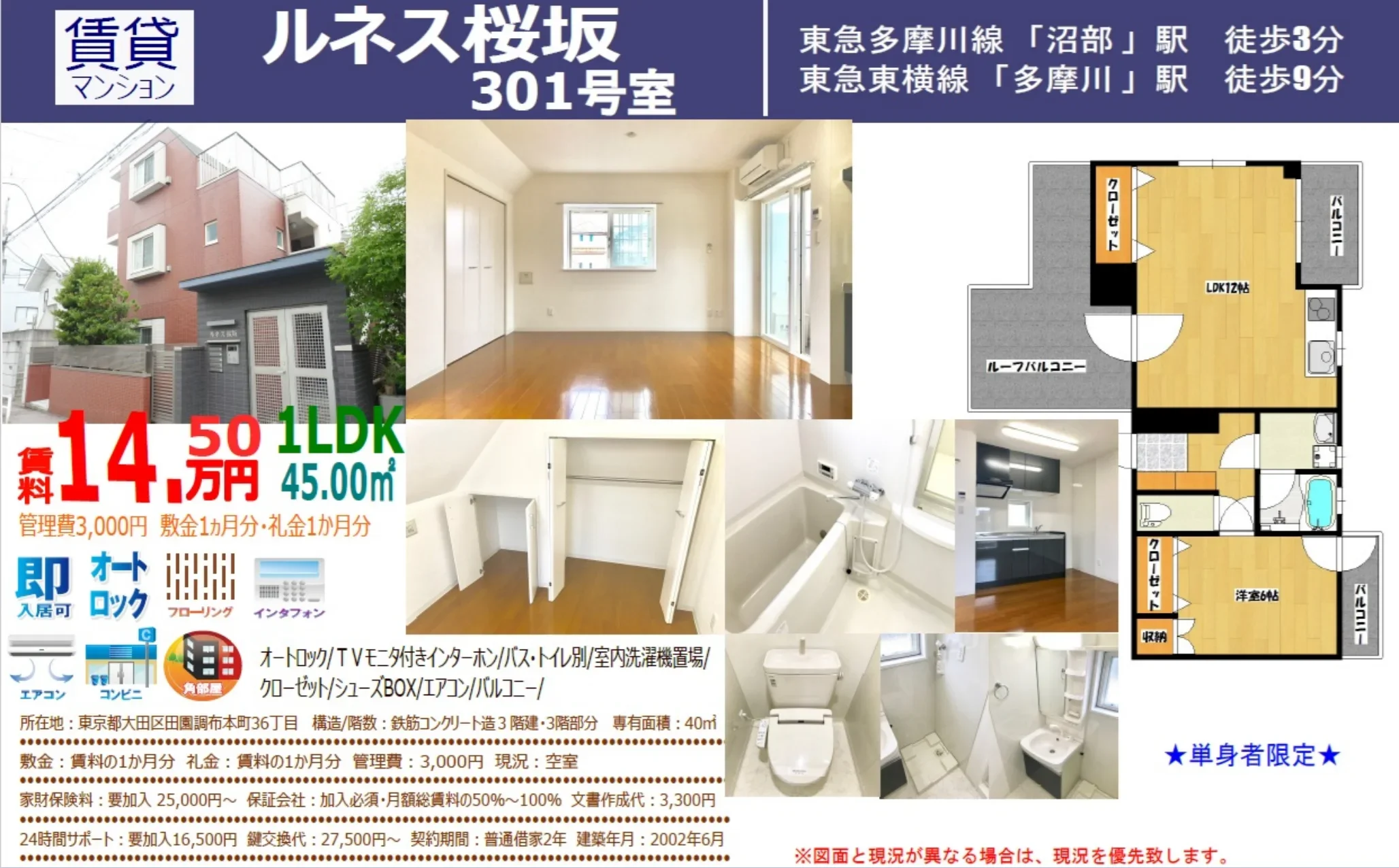 ルネス桜坂 301号 0