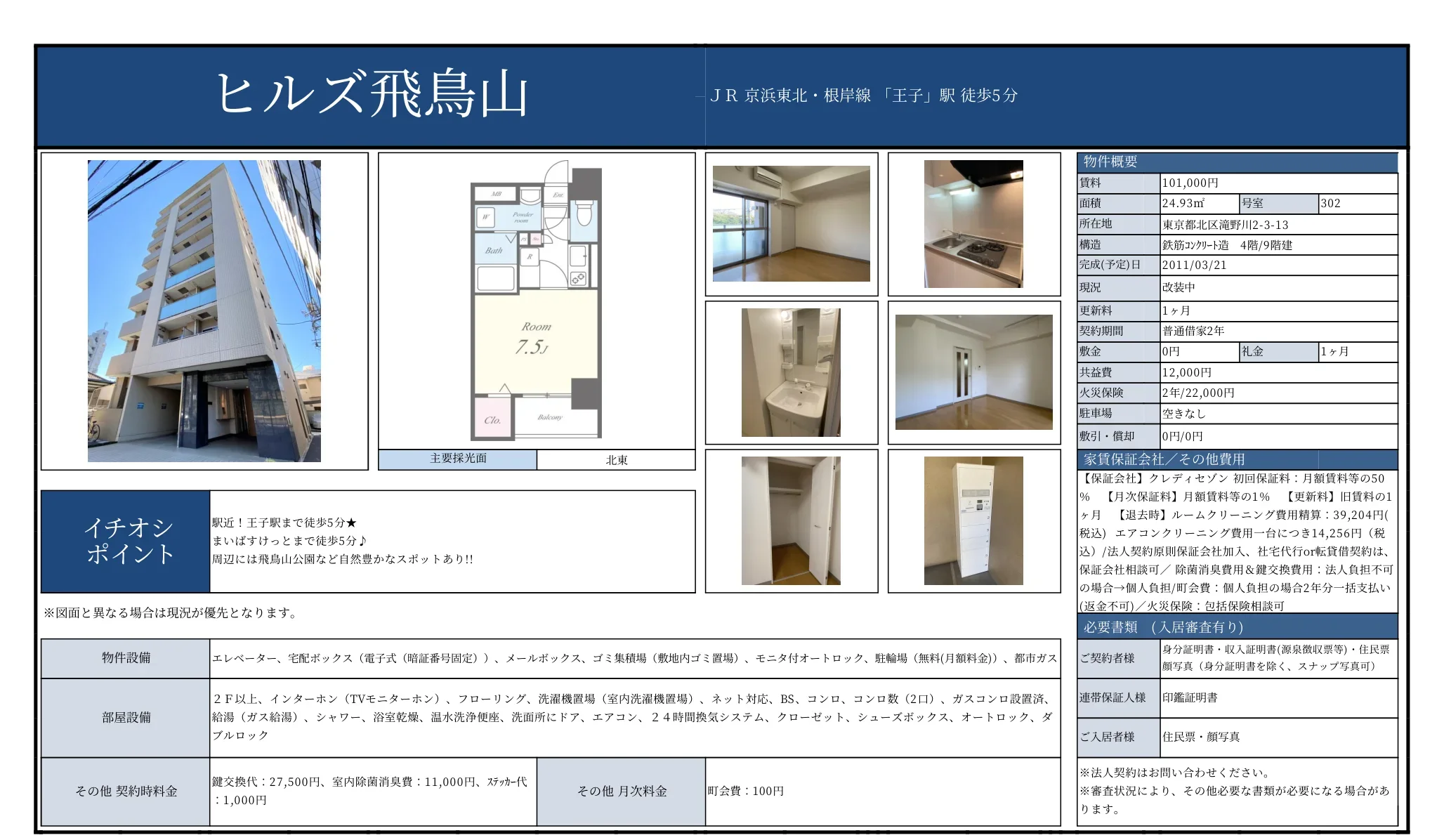 滝野川マンション 302号 0