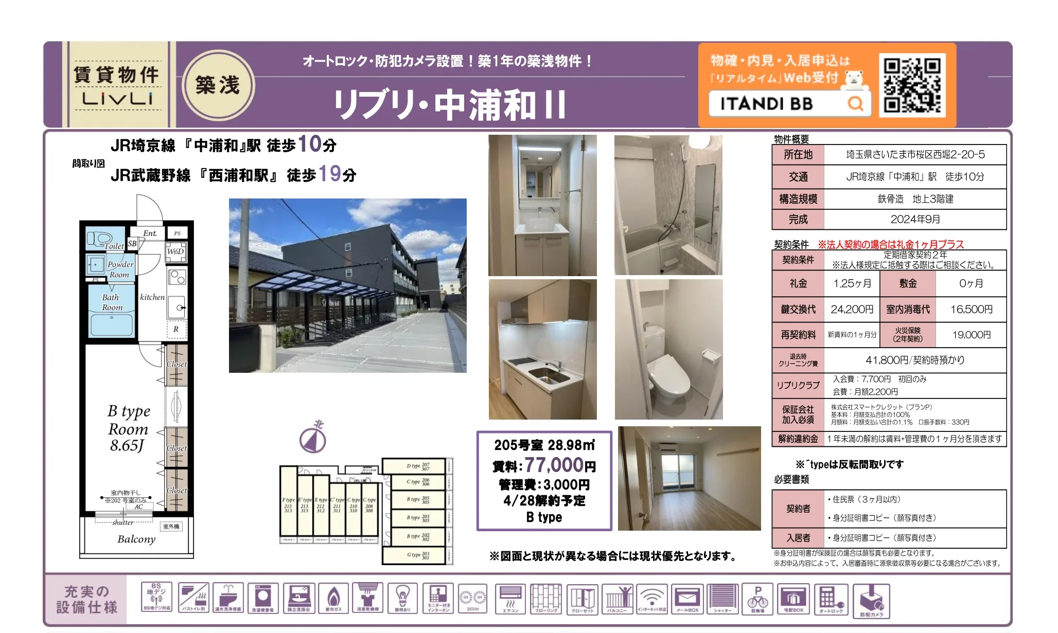 リブリ・中浦和 307号 0