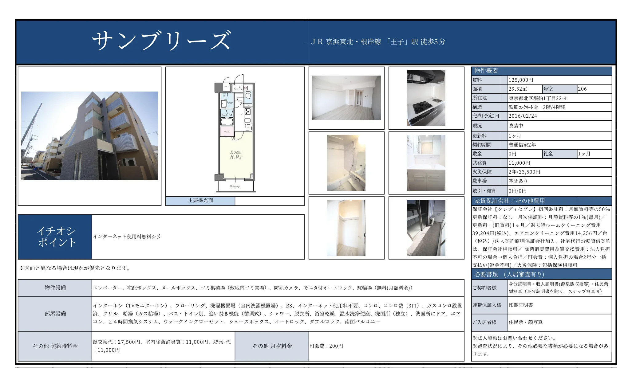サンブリーズ 206号 0