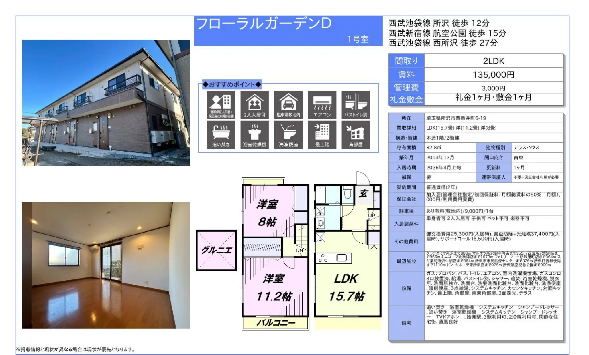 フローラルガーデンD 1号室 0