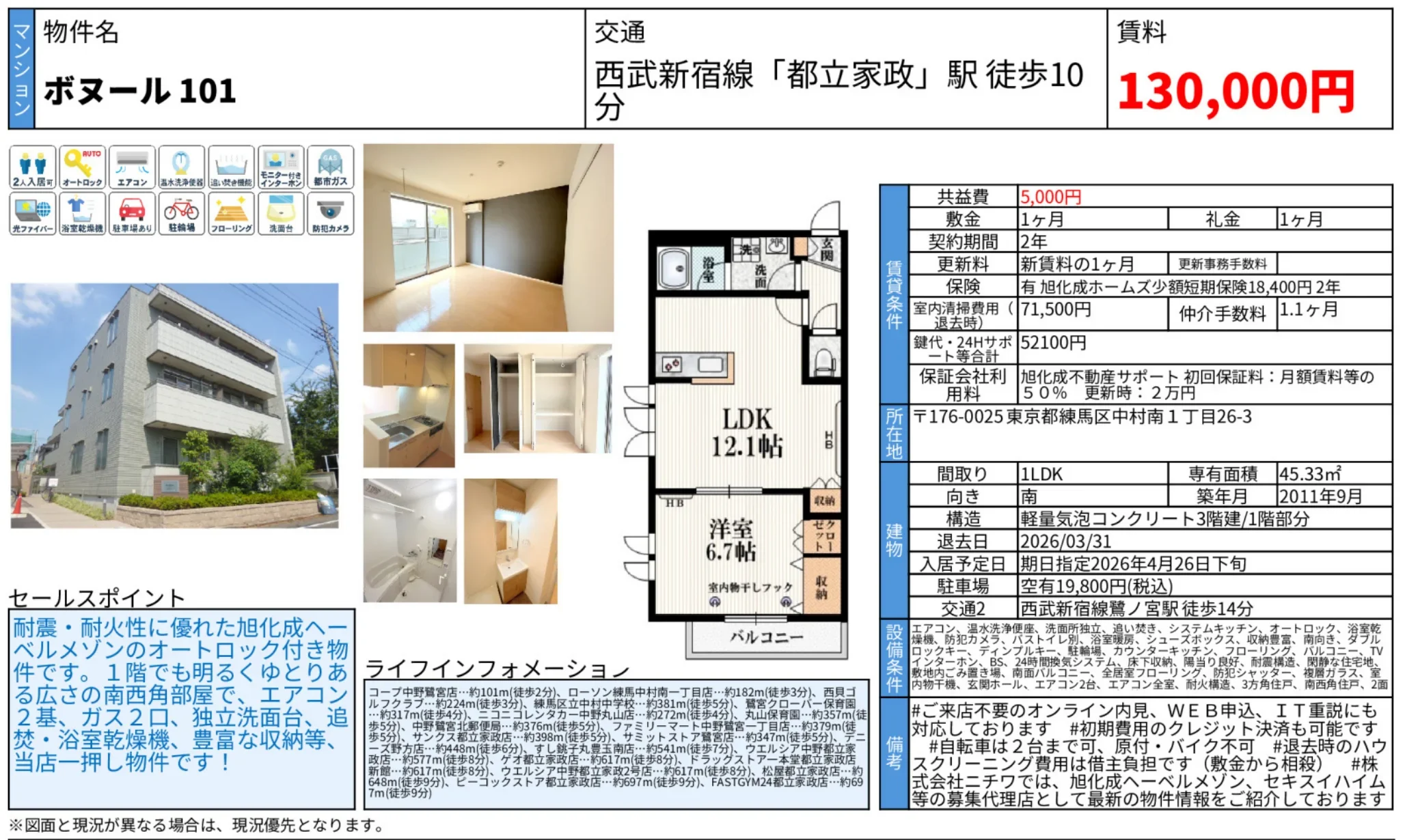 ボヌール101 101号 0