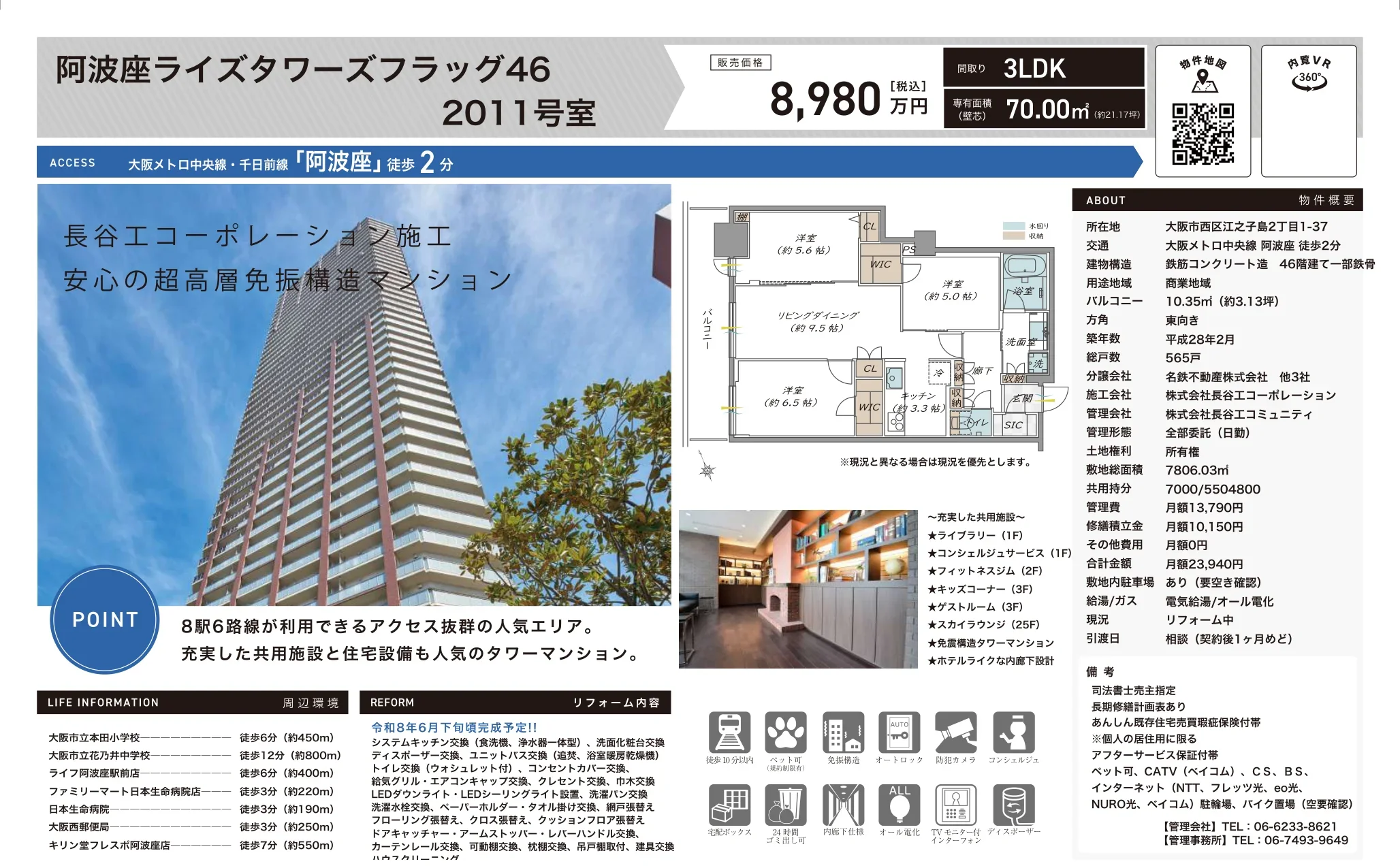 阿波座ライズタワーズフラッグ４６ 0