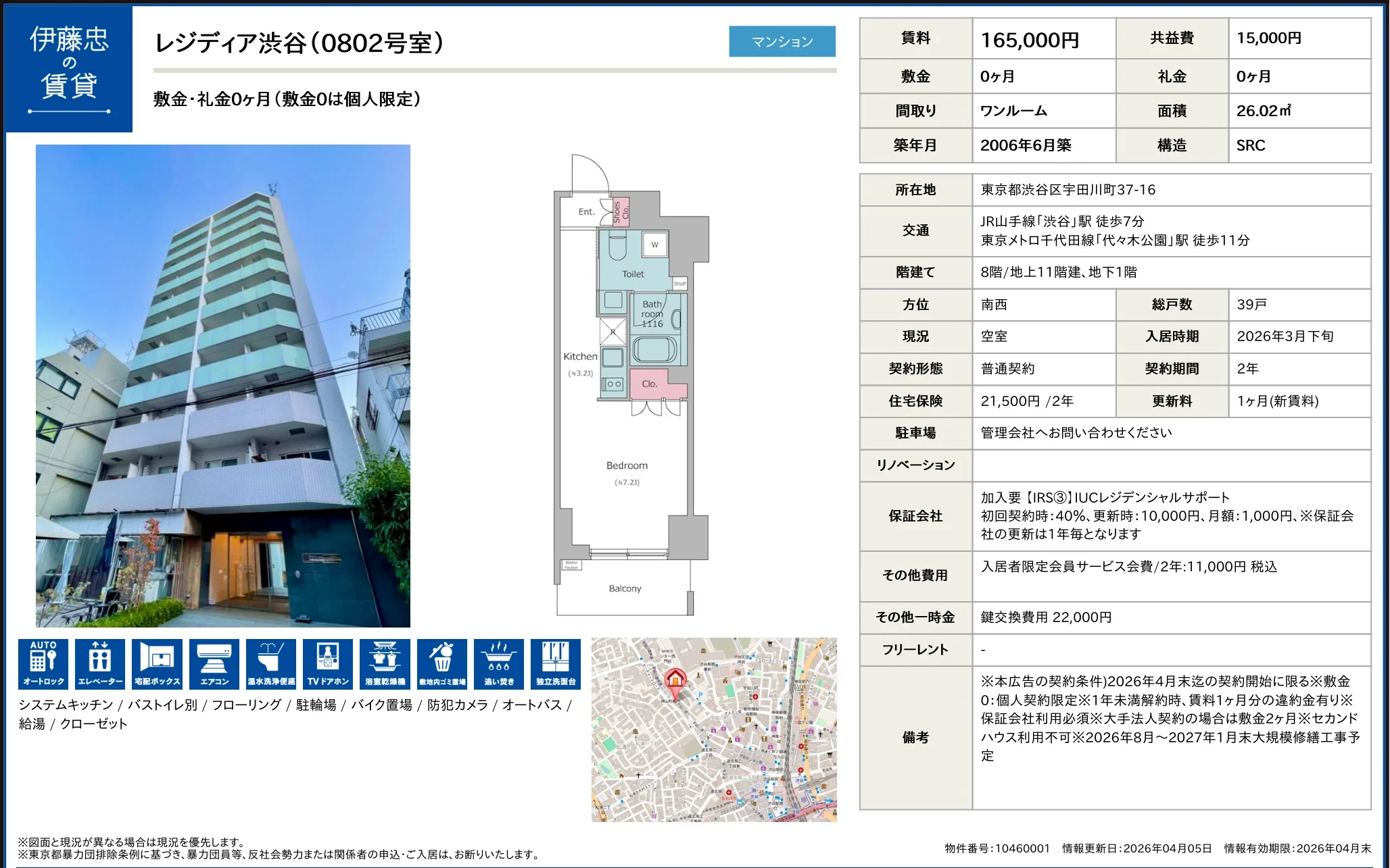 レジディア渋谷 0