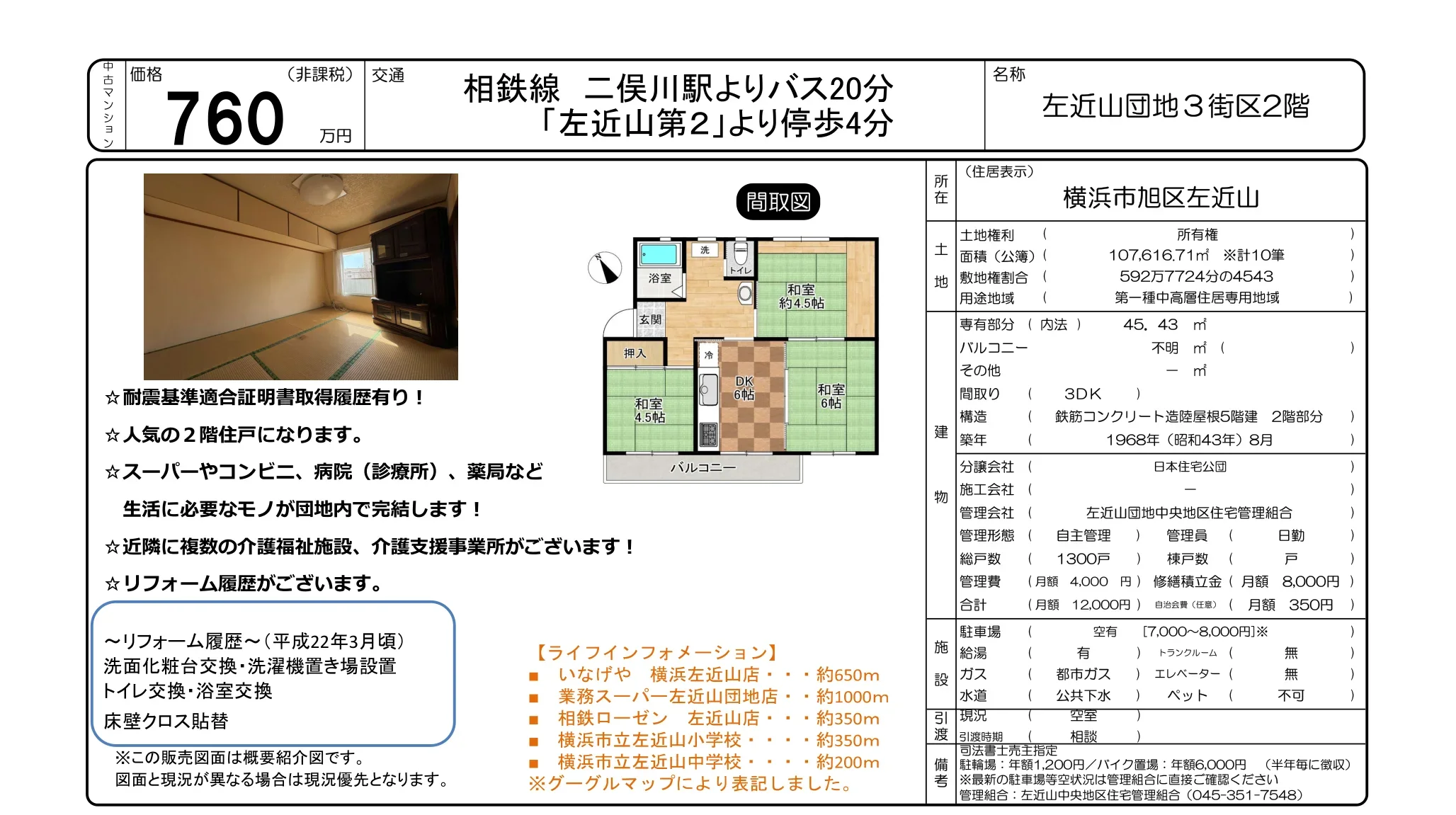 左近山団地3街区2階 0
