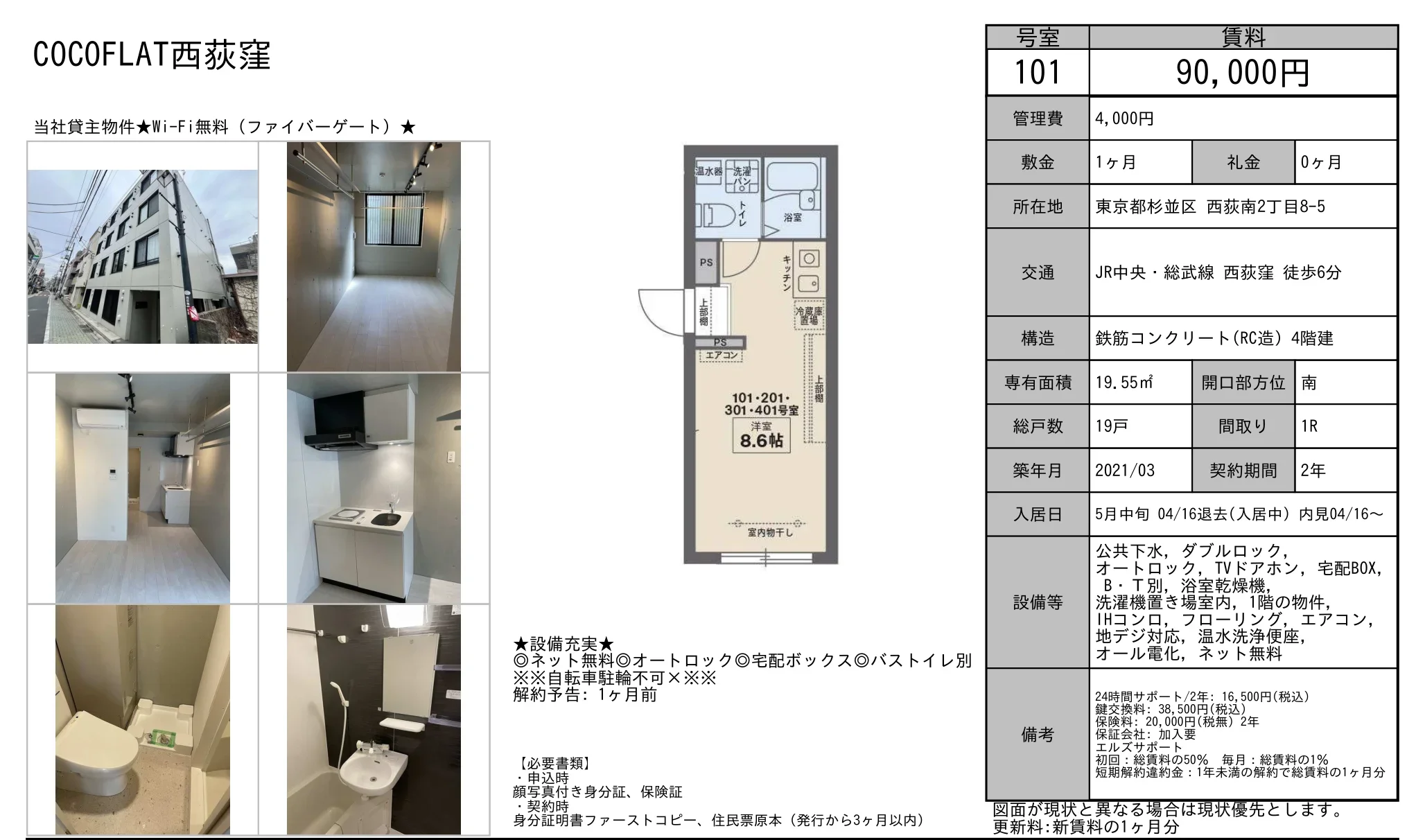 COCOFLAT西荻窪 101号 0